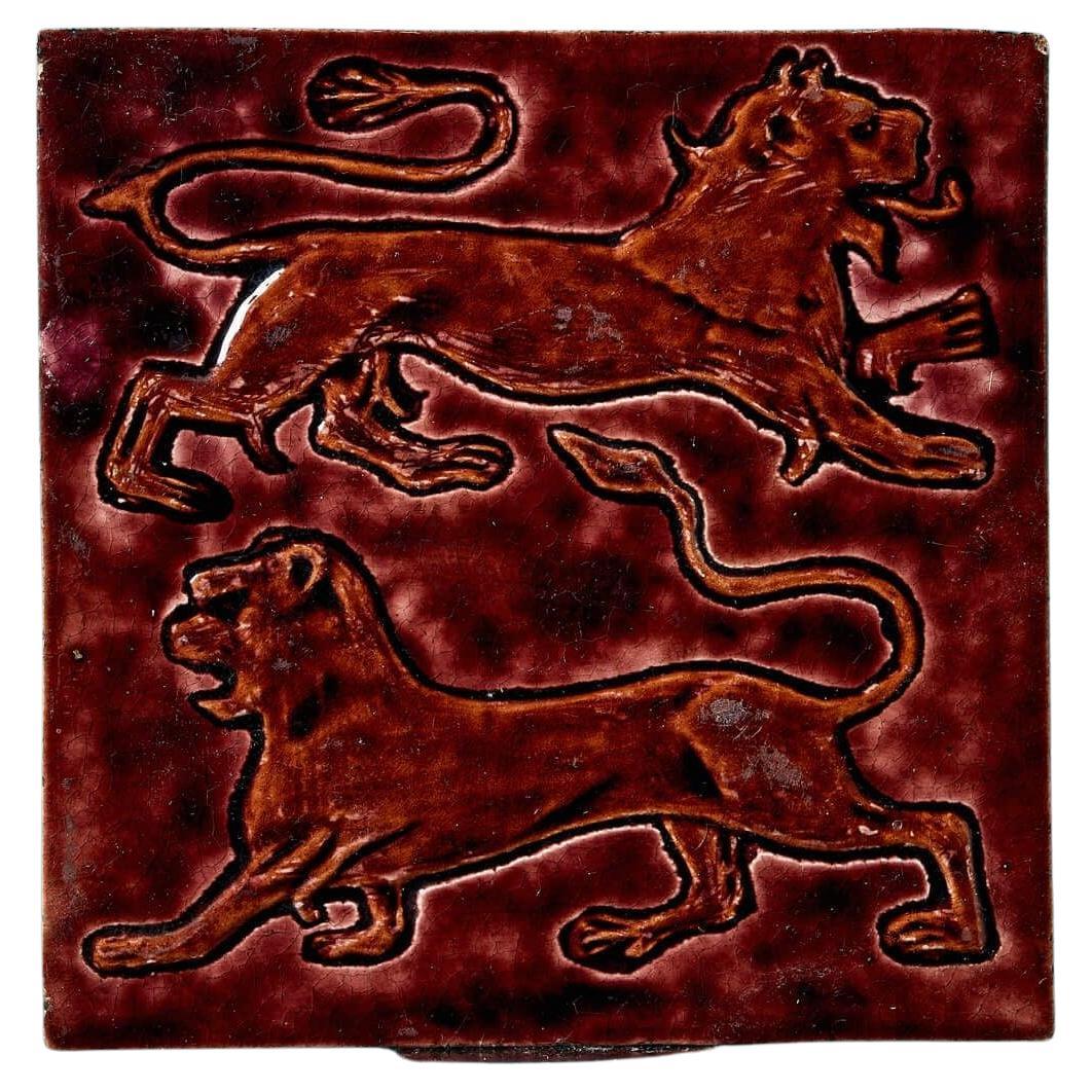 carreaux héraldiques anciens de William De Morgan