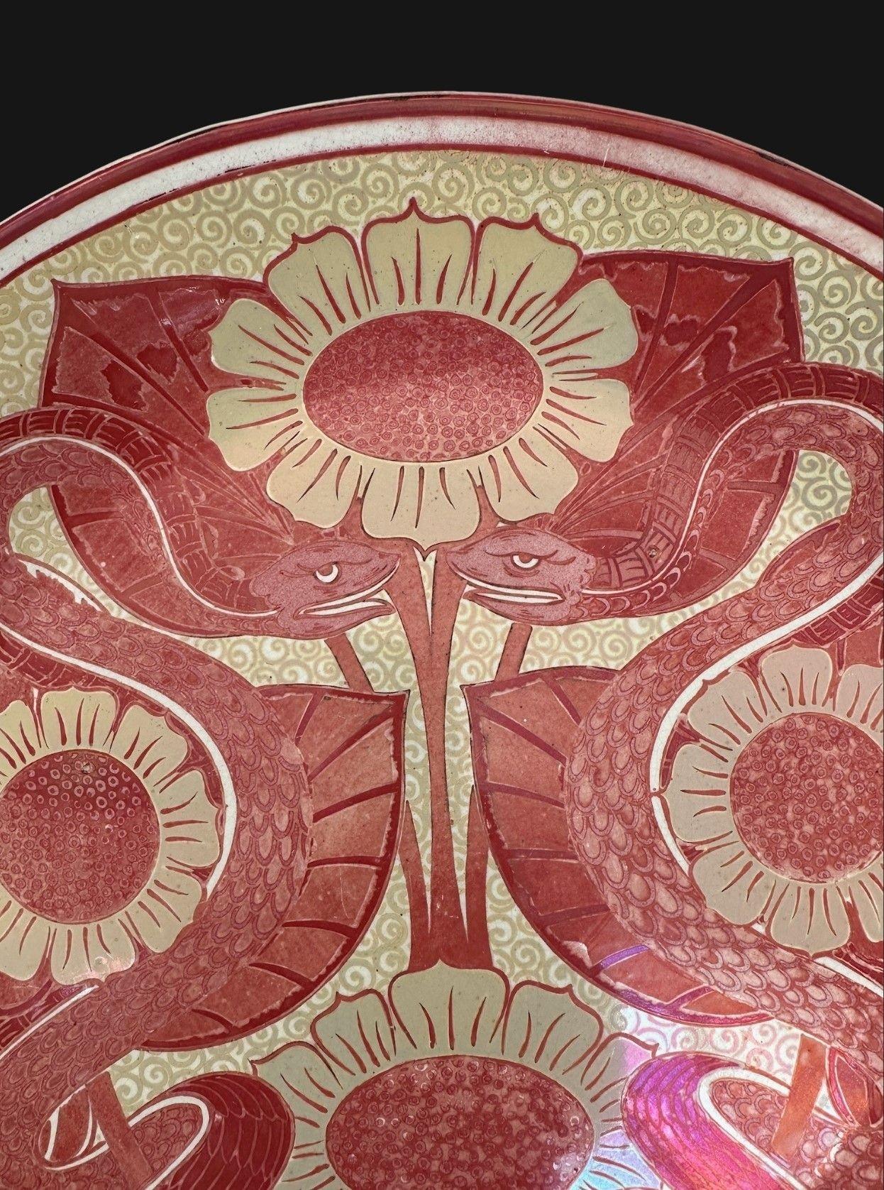 19th Century William De Morgan Charger