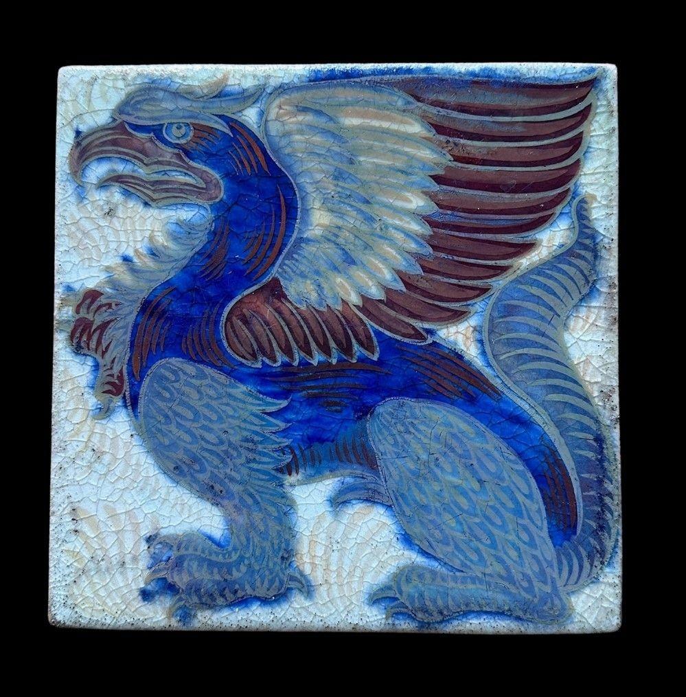 19th Century William De Morgan Tile For Sale