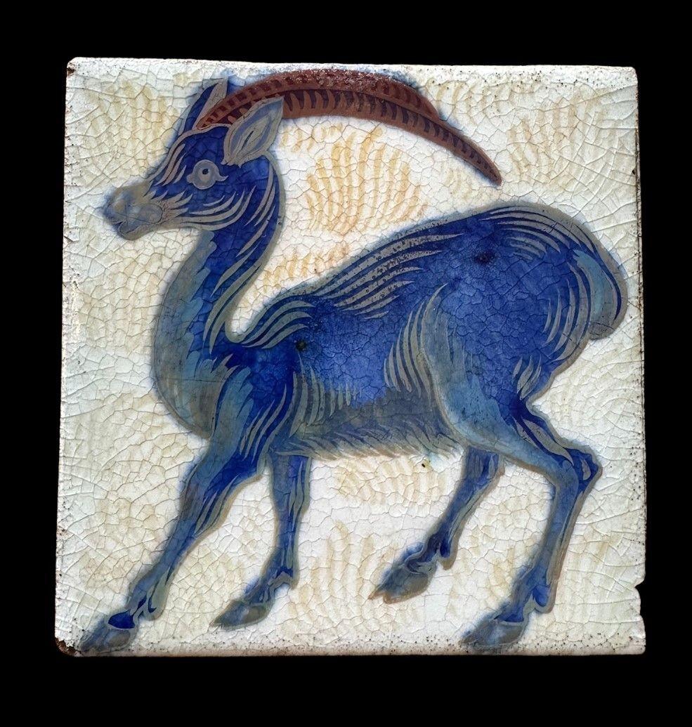 19th Century William De Morgan Tile For Sale