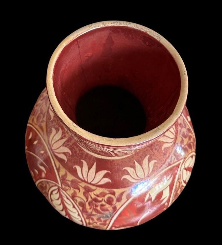 Earthenware William De Morgan Vase For Sale