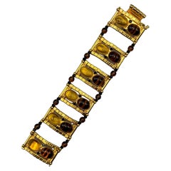 William DeLillo 1970s Egyptian Revival Bracelet