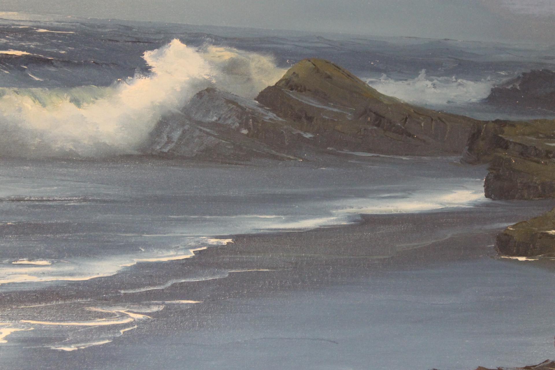 William de Shazo – Pazifische Meereslandschaft – Painting von William Deshazo