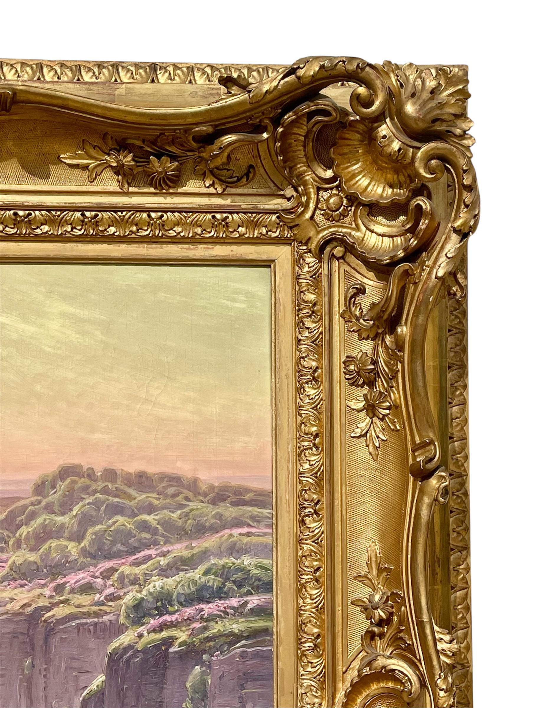 William Didier-Pouget - Morgennebel, blühendes Heidekraut - Dordogne-Tal im Angebot 9