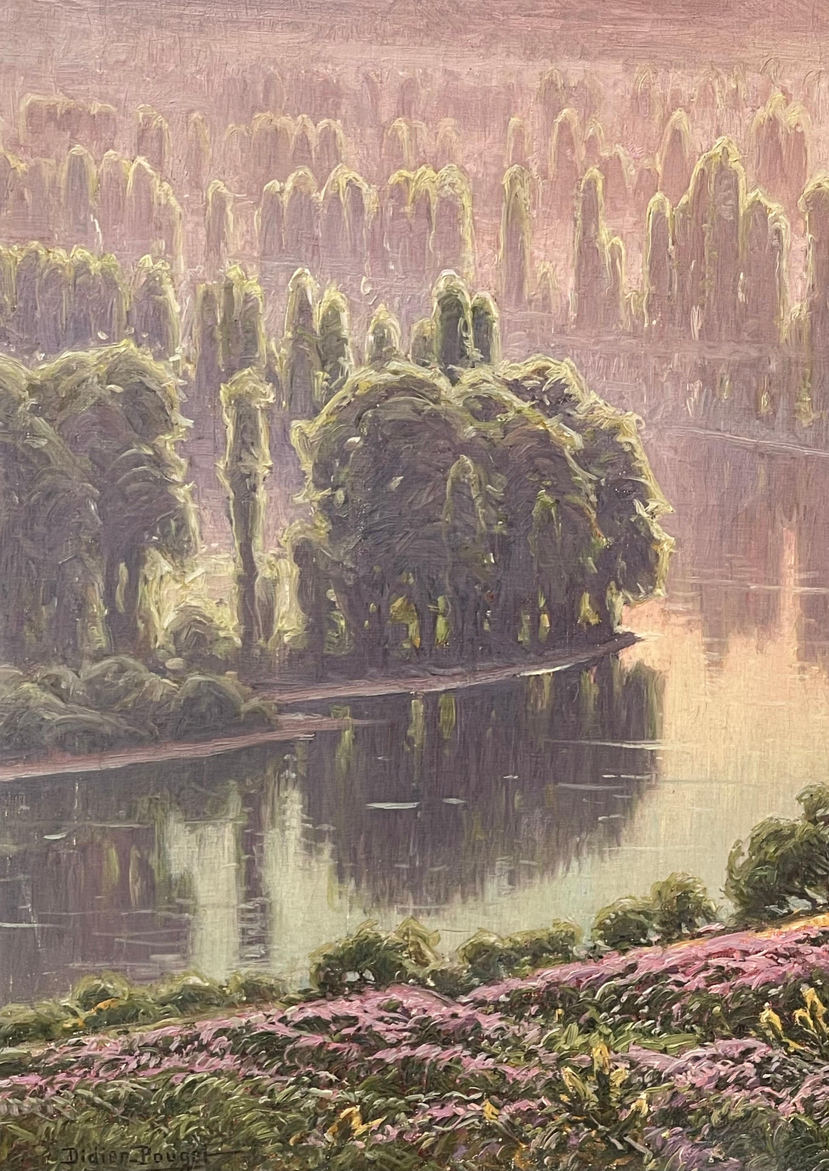 William Didier-Pouget - Morgennebel, blühendes Heidekraut - Dordogne-Tal im Zustand „Gut“ im Angebot in Beaune, FR