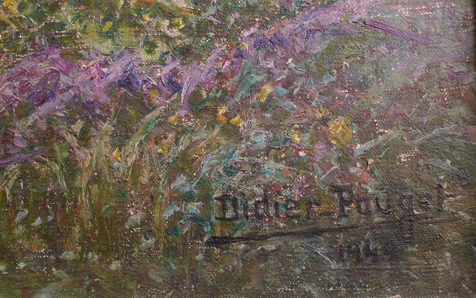 “Bruyères en fleurs” 1949, 20th Century oil on canvas by William Didier-Pouget For Sale 1