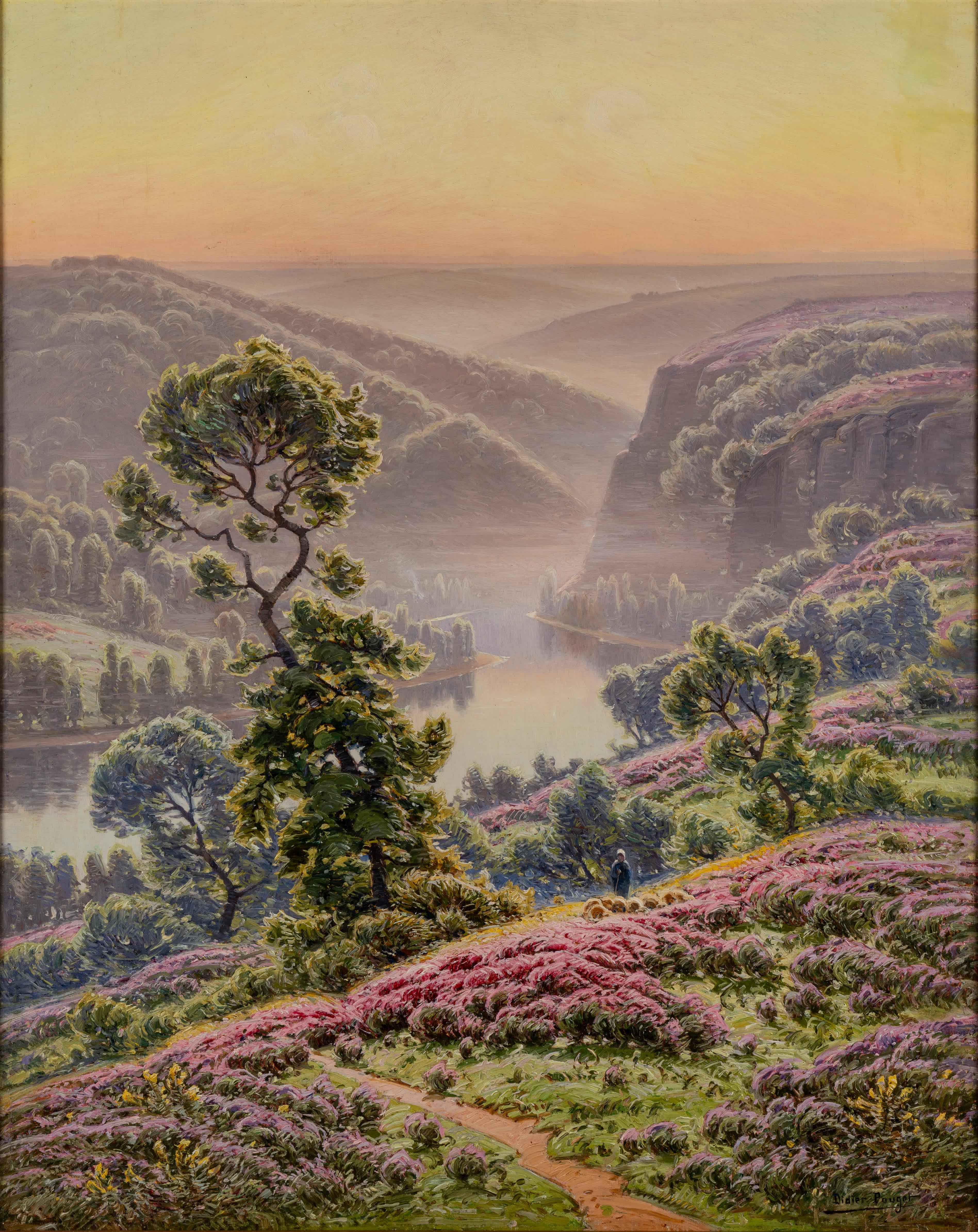 Bruyers en Fleurs – Painting von William Didier-Pouget