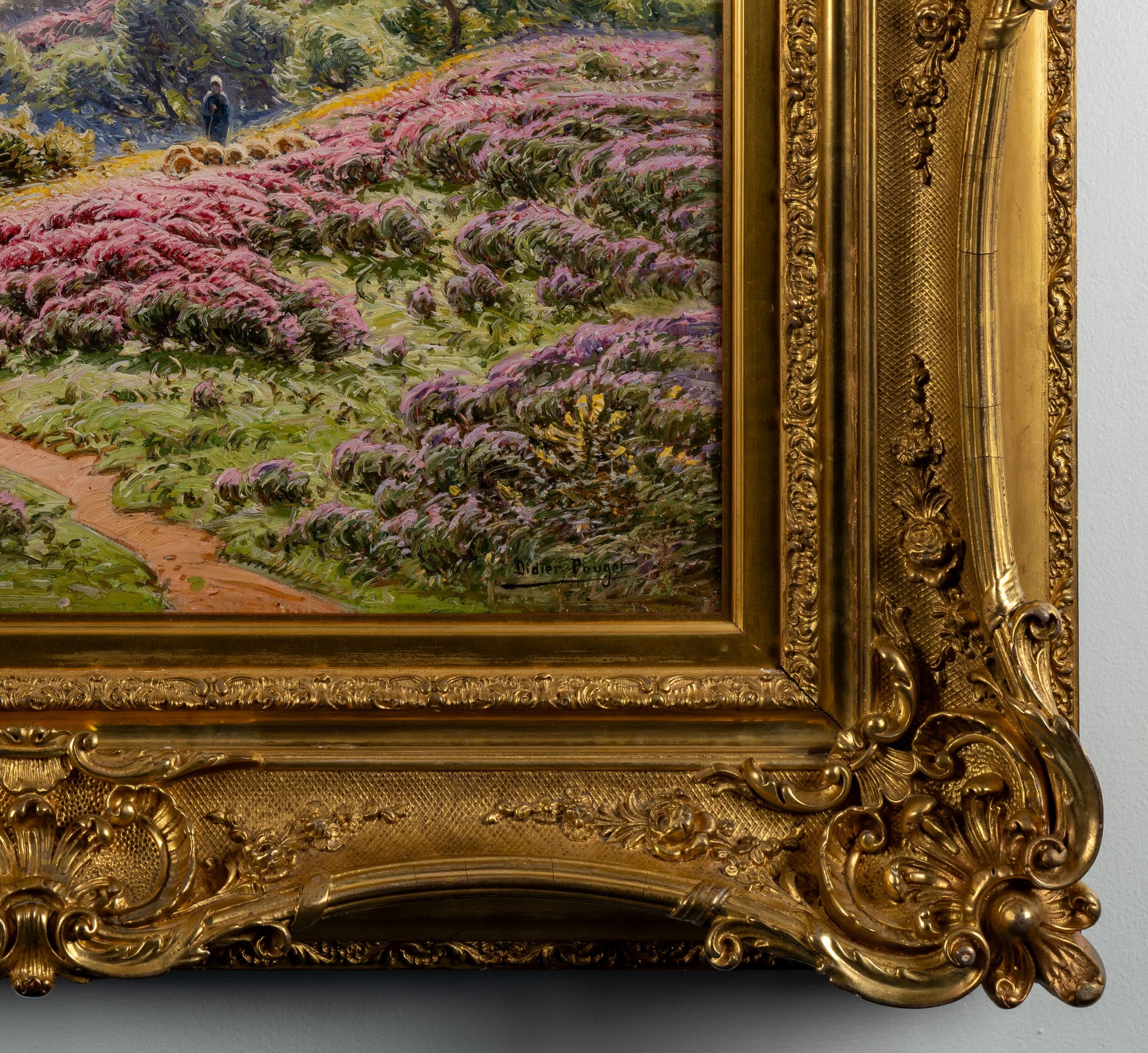 Bruyers en Fleurs (Braun), Landscape Painting, von William Didier-Pouget