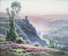 "Le Matin, Bruyére en fleur" by William Didier-Pouget, Oil on canvas