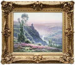 "Le Matin, Bruyére en fleur" by William Didier-Pouget, Oil on canvas
