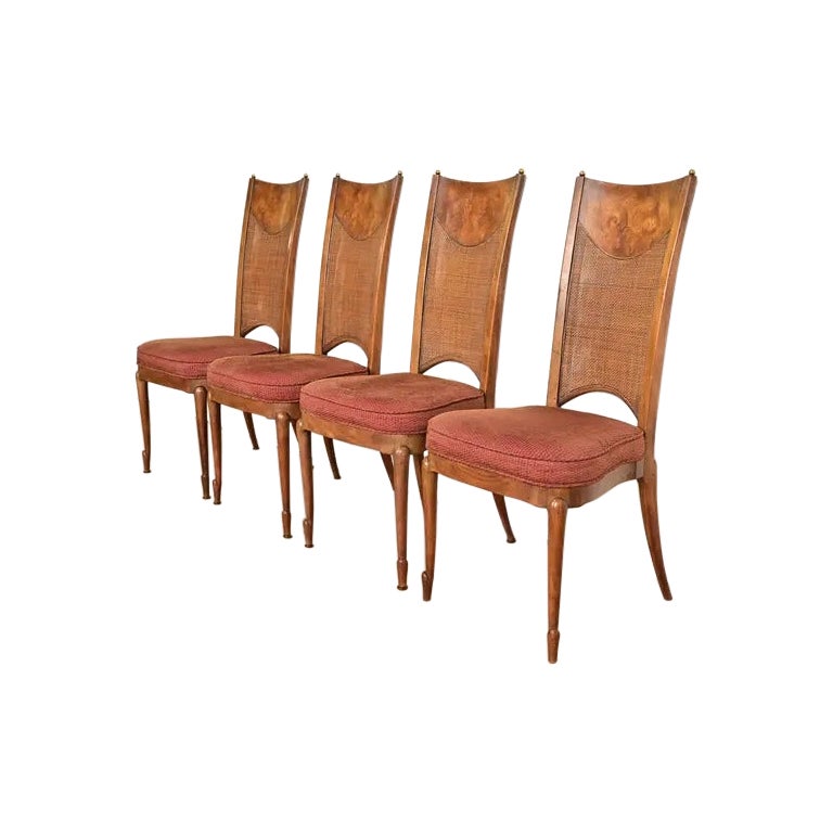 William Doezema per Mastercraft - Sedie da pranzo moderne di metà secolo, set di quattro sedie