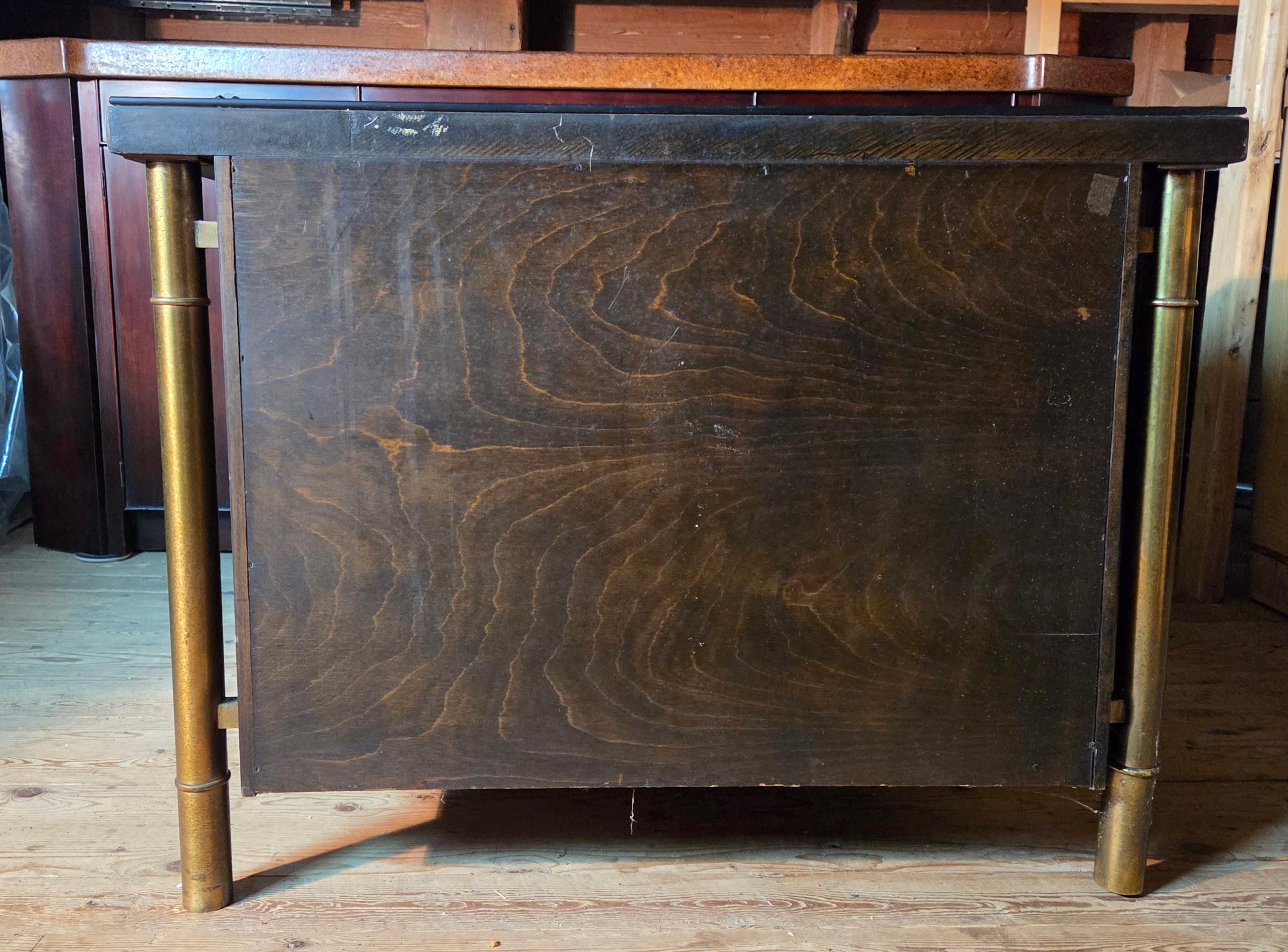 William Doezema per Mastercraft Armadio a due ante in ottone e Woods Williams in vendita 3