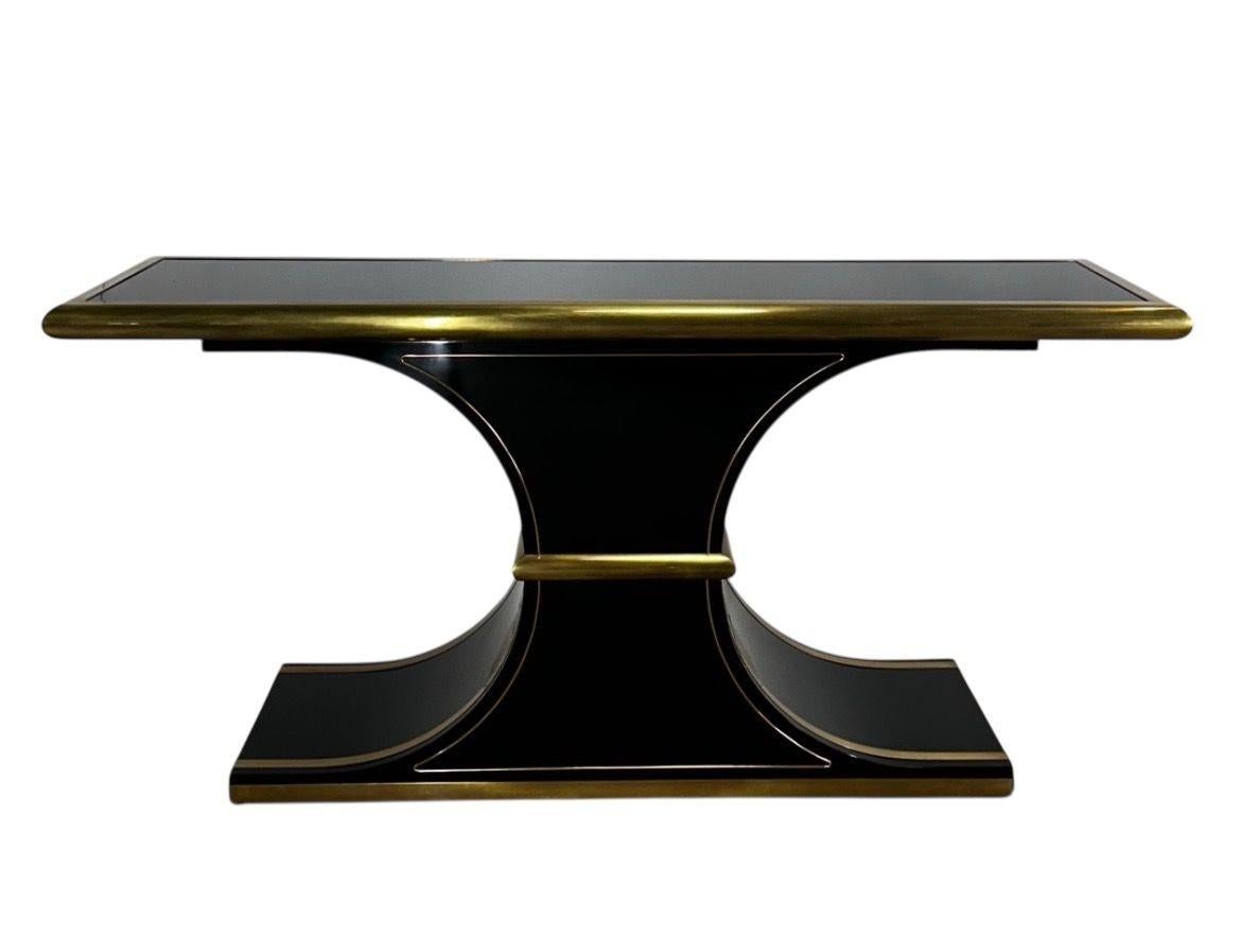 American William Dozema Console Table by Mastercraft, 1990 For Sale