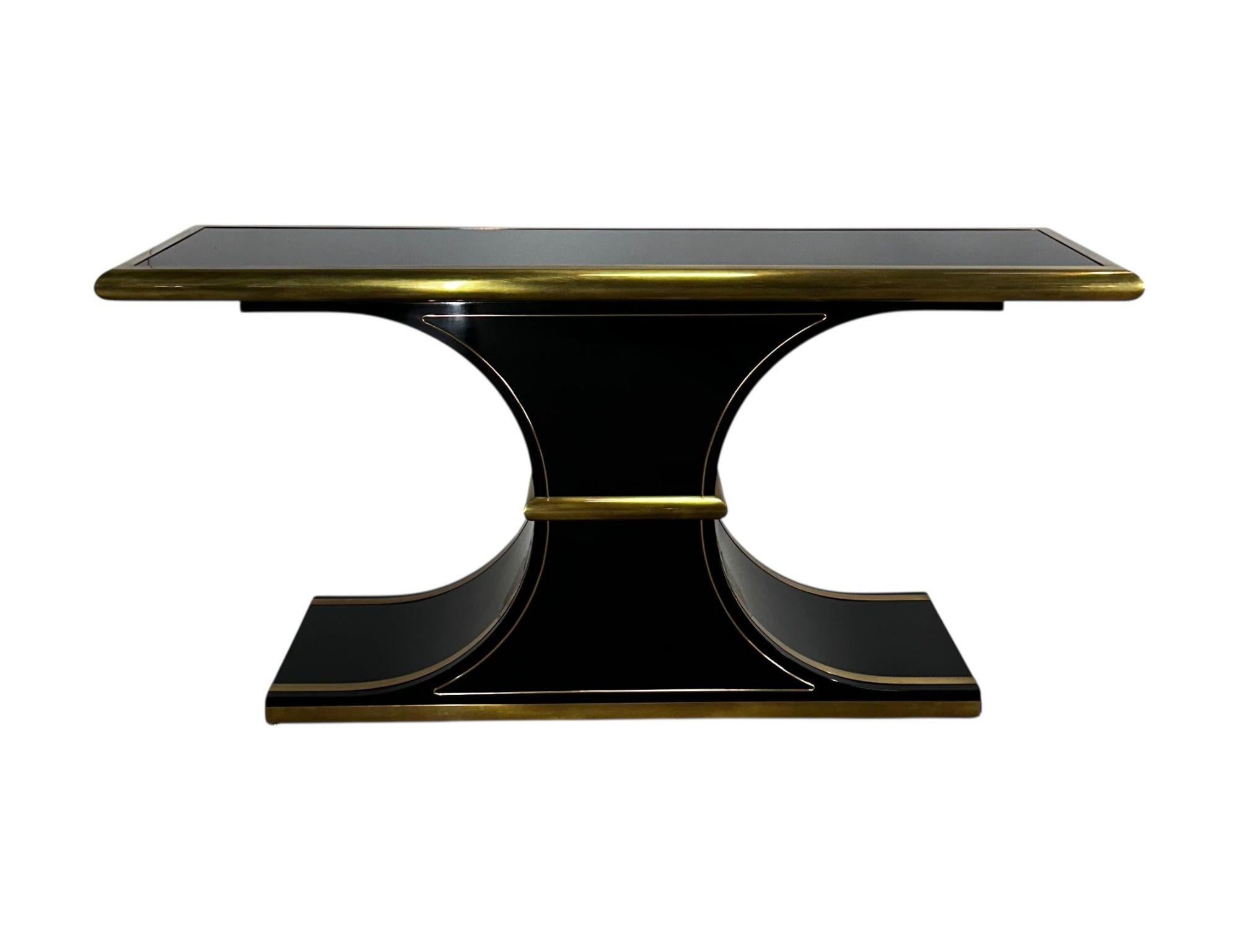William Dozema Console Table by Mastercraft, 1990 In Good Condition For Sale In Chicago, IL