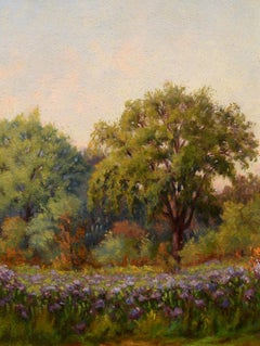 Antique "Meadow Flowers," Early 20th Century Canadian Impressionist Oil on Board