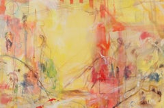 Celebration - Contemporary abstract original canvas, poetic, dreamlike, lyrical