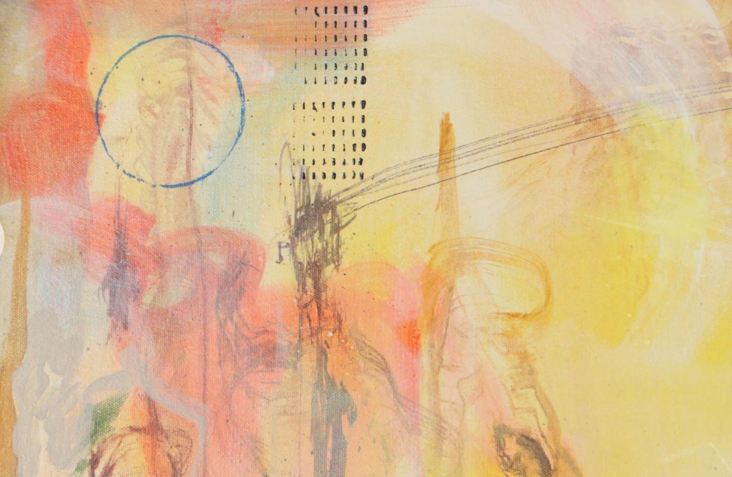 Celebration - Contemporary abstract original canvas, poetisch, traumhaft, lyrisch (Abstrakt), Painting, von william duebber