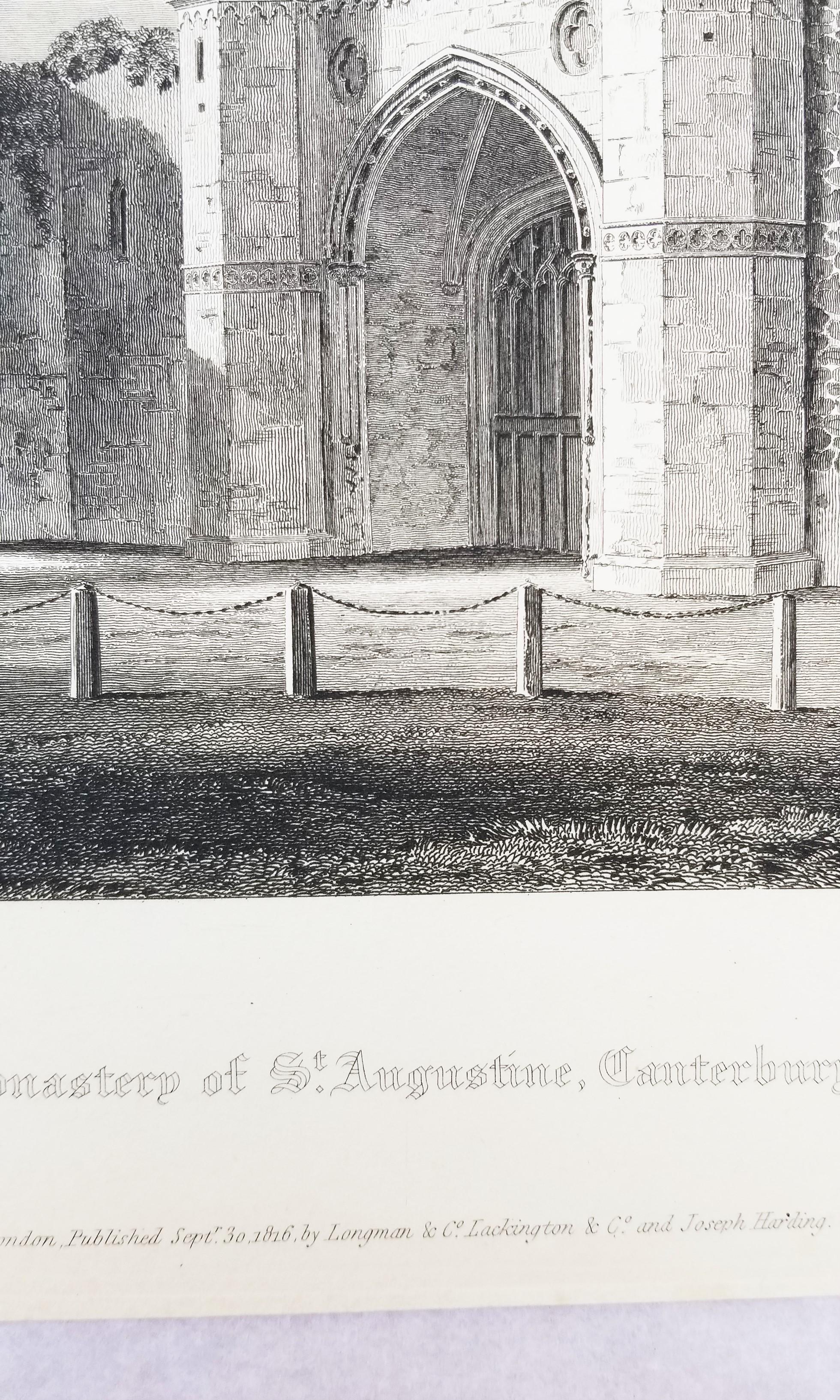 Monastery of St. Augustine, Canterbury /// William Dugdale Monasticon Anglicanum For Sale 8