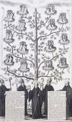 Árbol, Exhibición de las Diversas Congregaciones de la Orden Benedictina /// Hollar