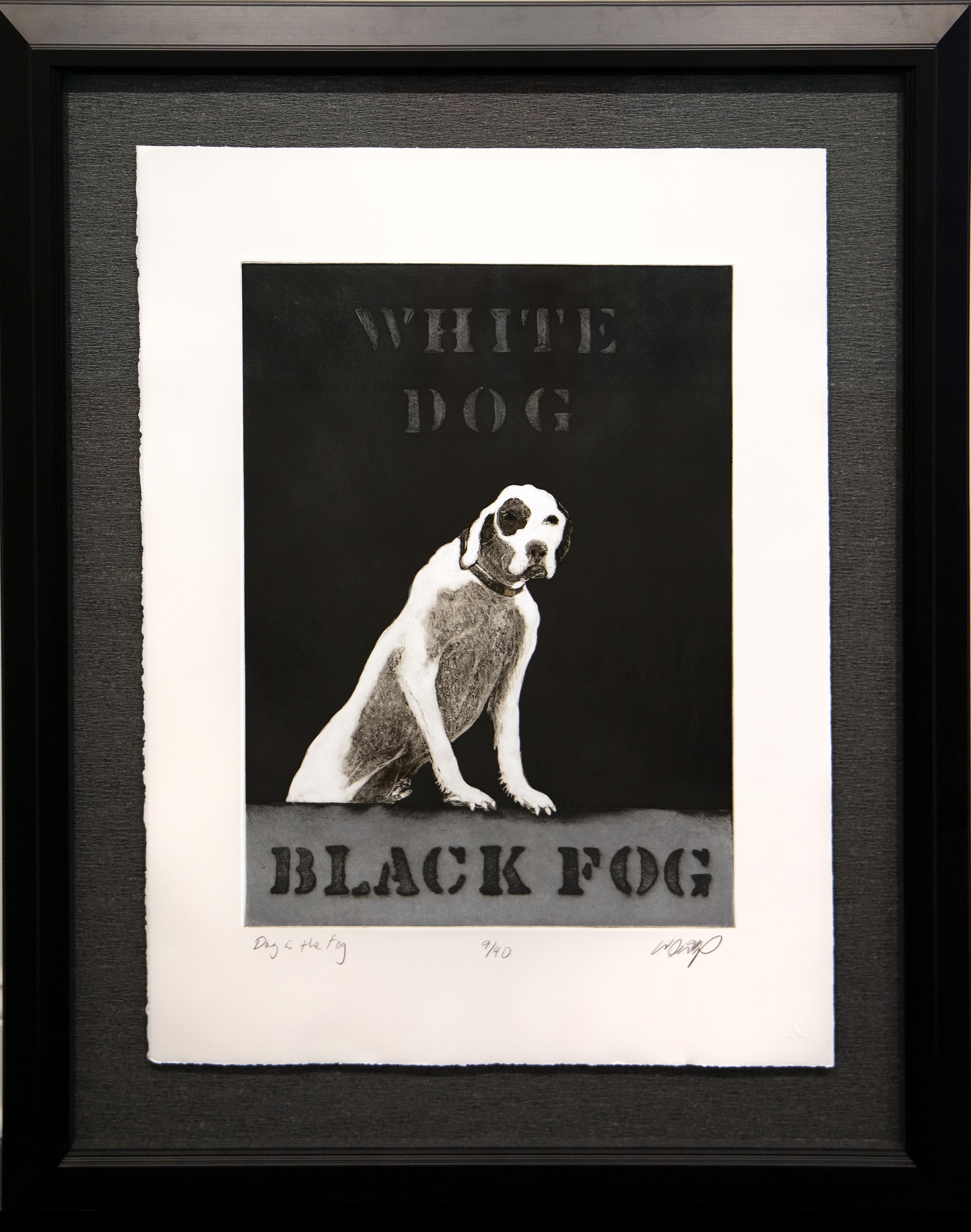William Dunlap Animal Print - Dog and the Fog