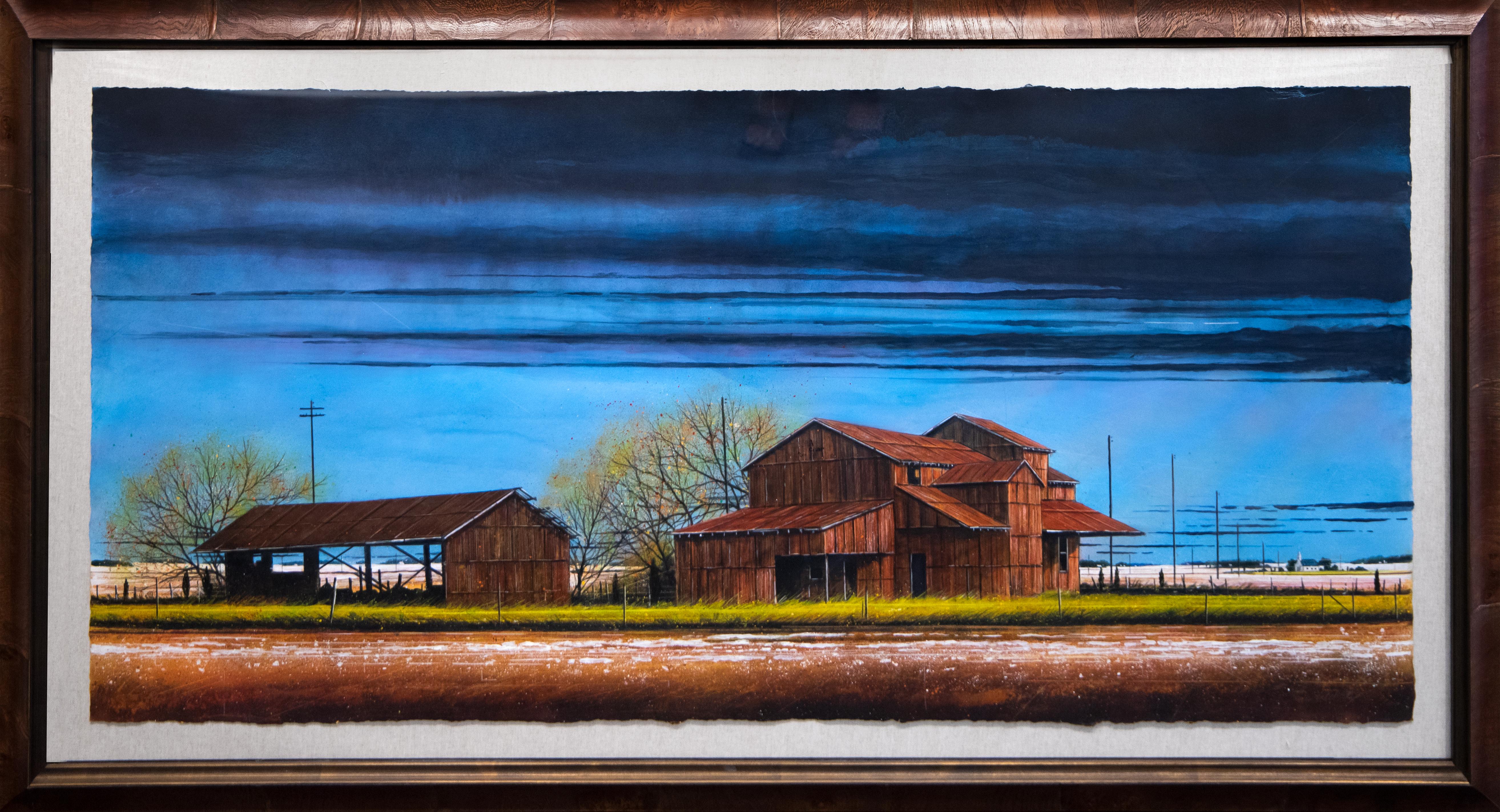 Flat Out-Barns - Mixed Media Art by William Dunlap
