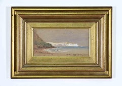 View of Culver Cliff, Isle of Wright - Oil paint attr. William Dyce - 1873