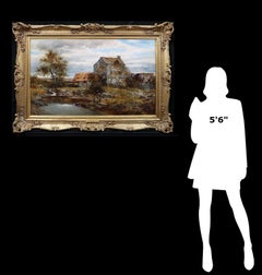 Eine unterirdische Wassermühle - Viktorianische Sommerlandschaft aus dem 19.