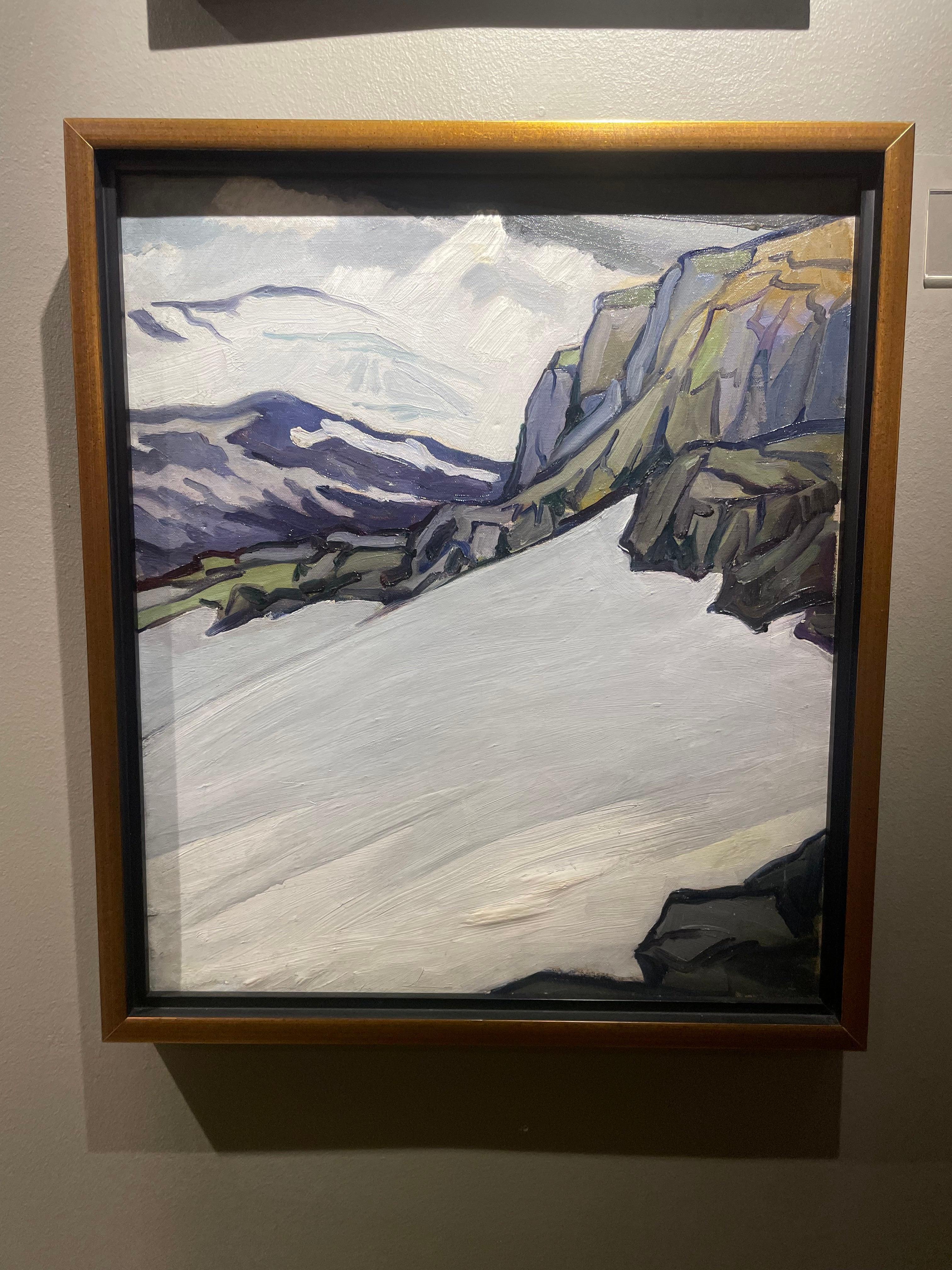 Ghiacciai norvegesi di Finsevand, Paesaggio invernale dei primi del Novecento, Cleveland Art in vendita 3
