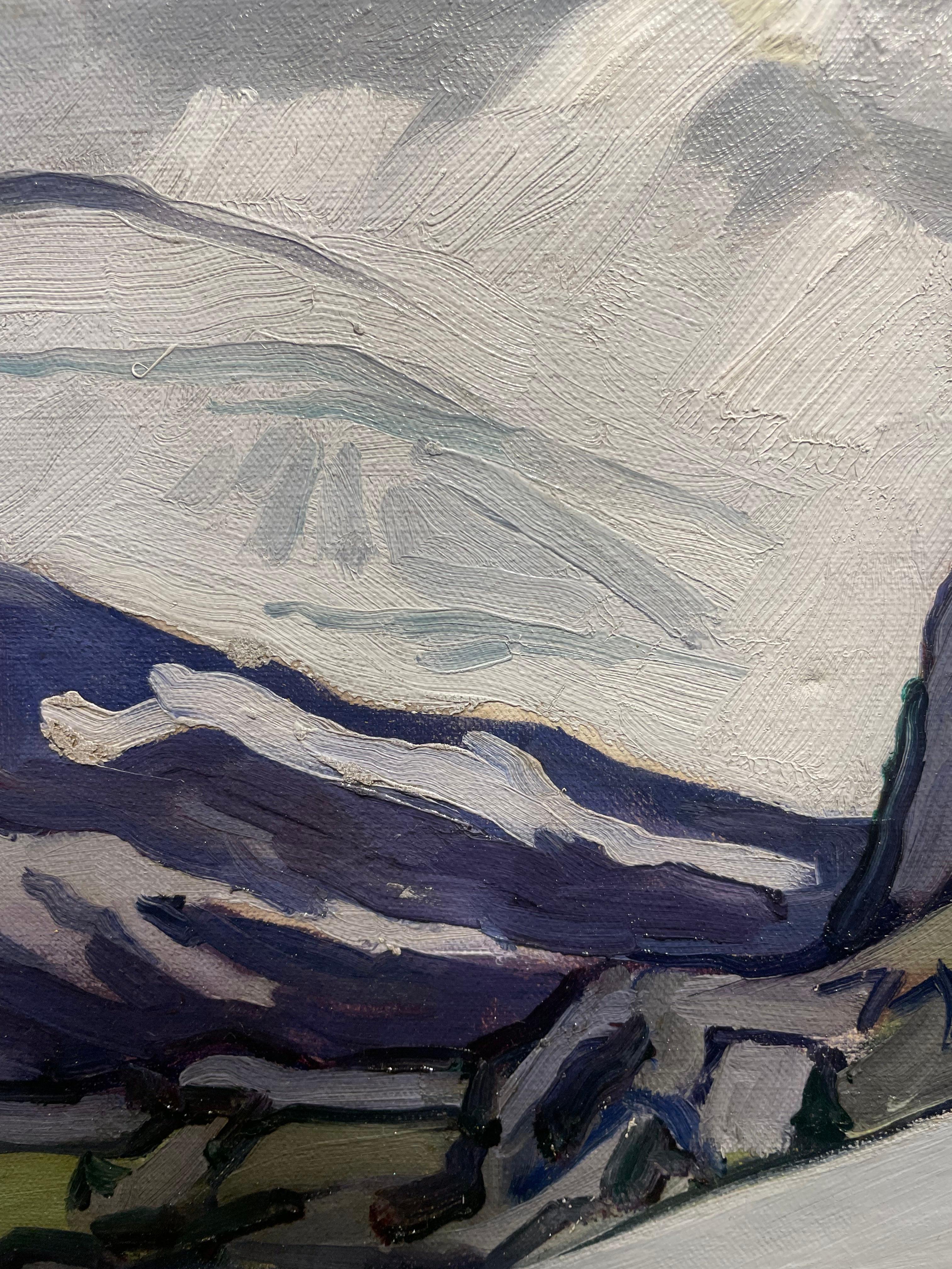 Ghiacciai norvegesi di Finsevand, Paesaggio invernale dei primi del Novecento, Cleveland Art in vendita 4