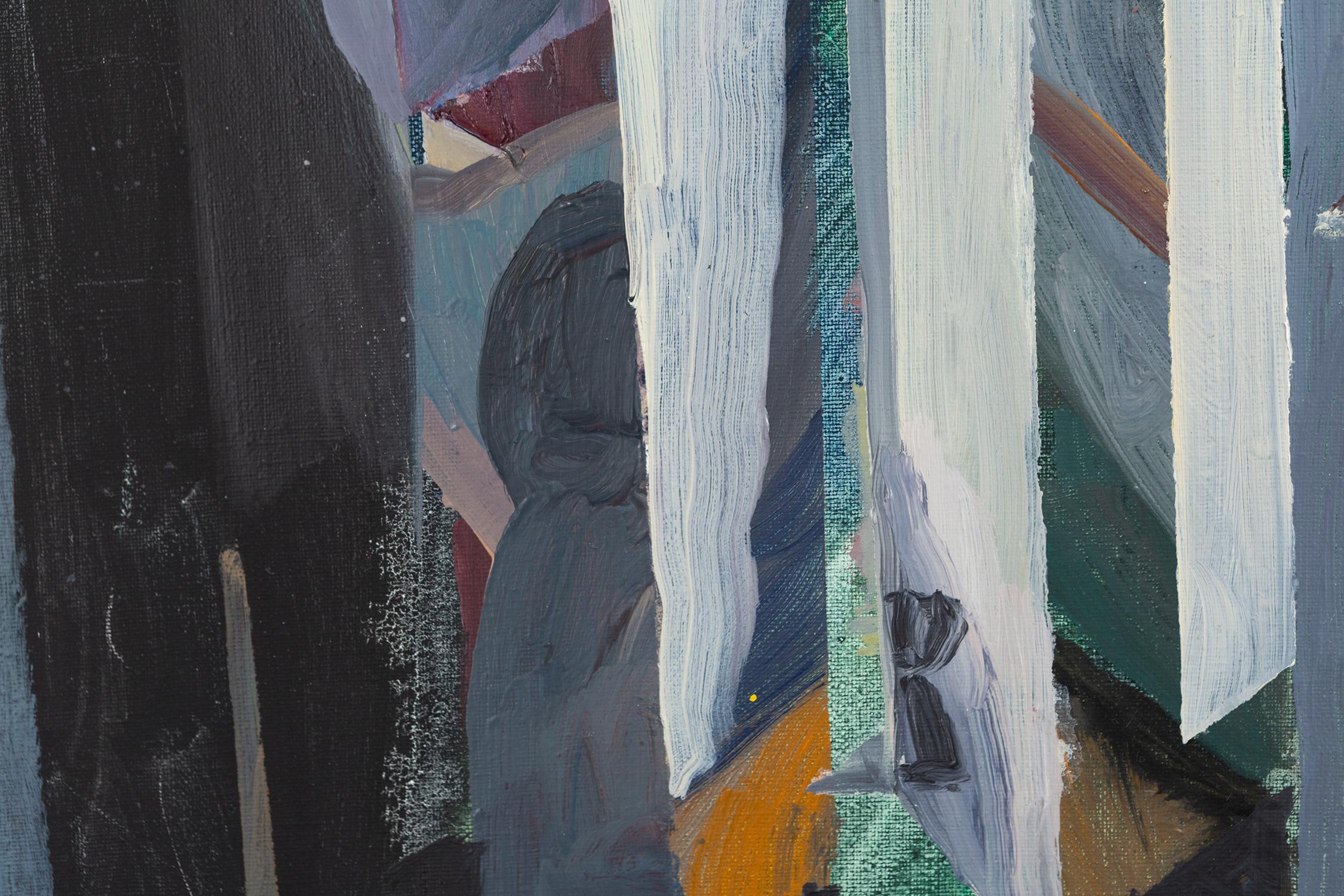 Painter - Gray Abstract Painting by William Eckhardt Kohler