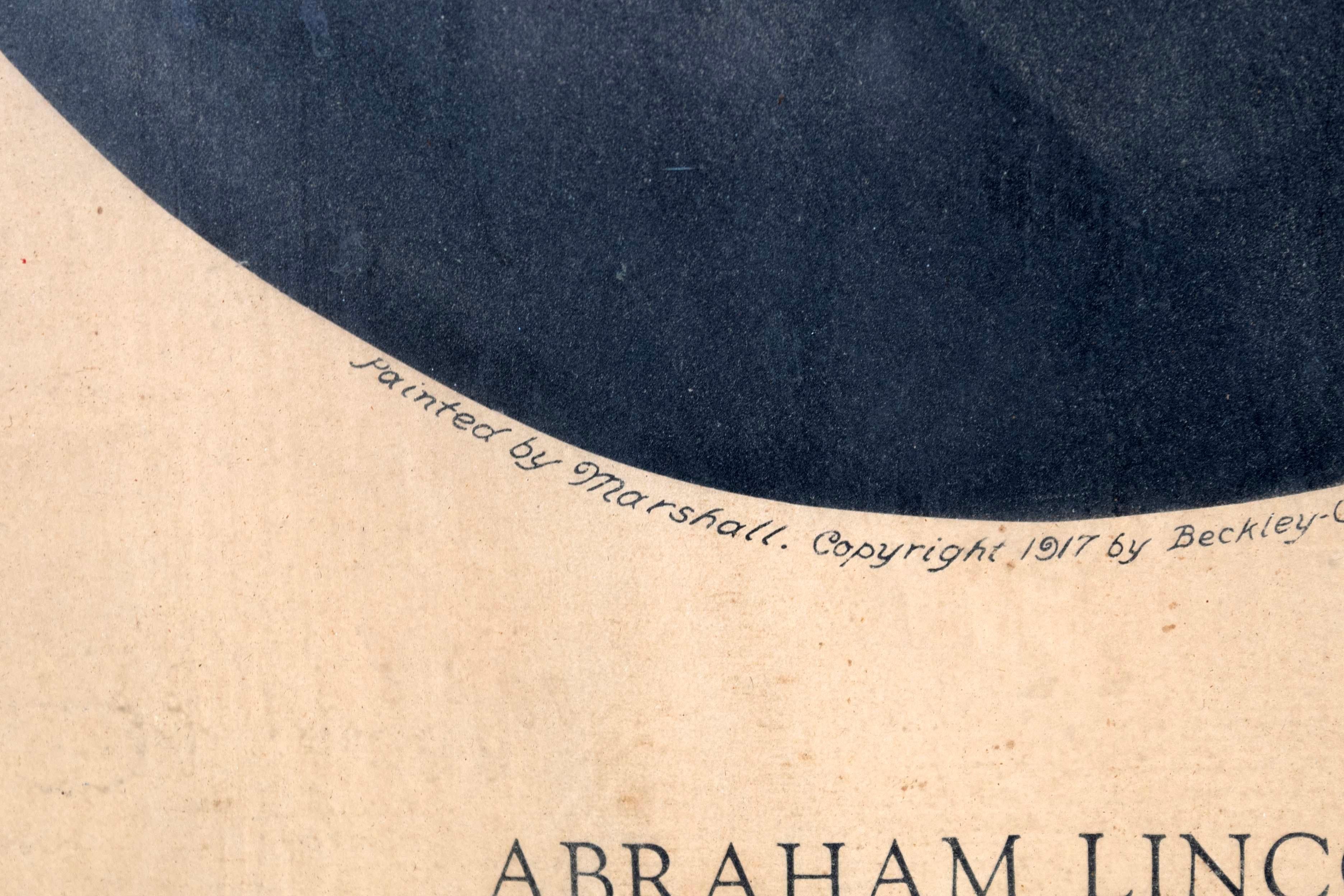 Antikes lithografisches Porträt auf Papier von William Edgar Marshall Abraham Lincoln im Angebot 8