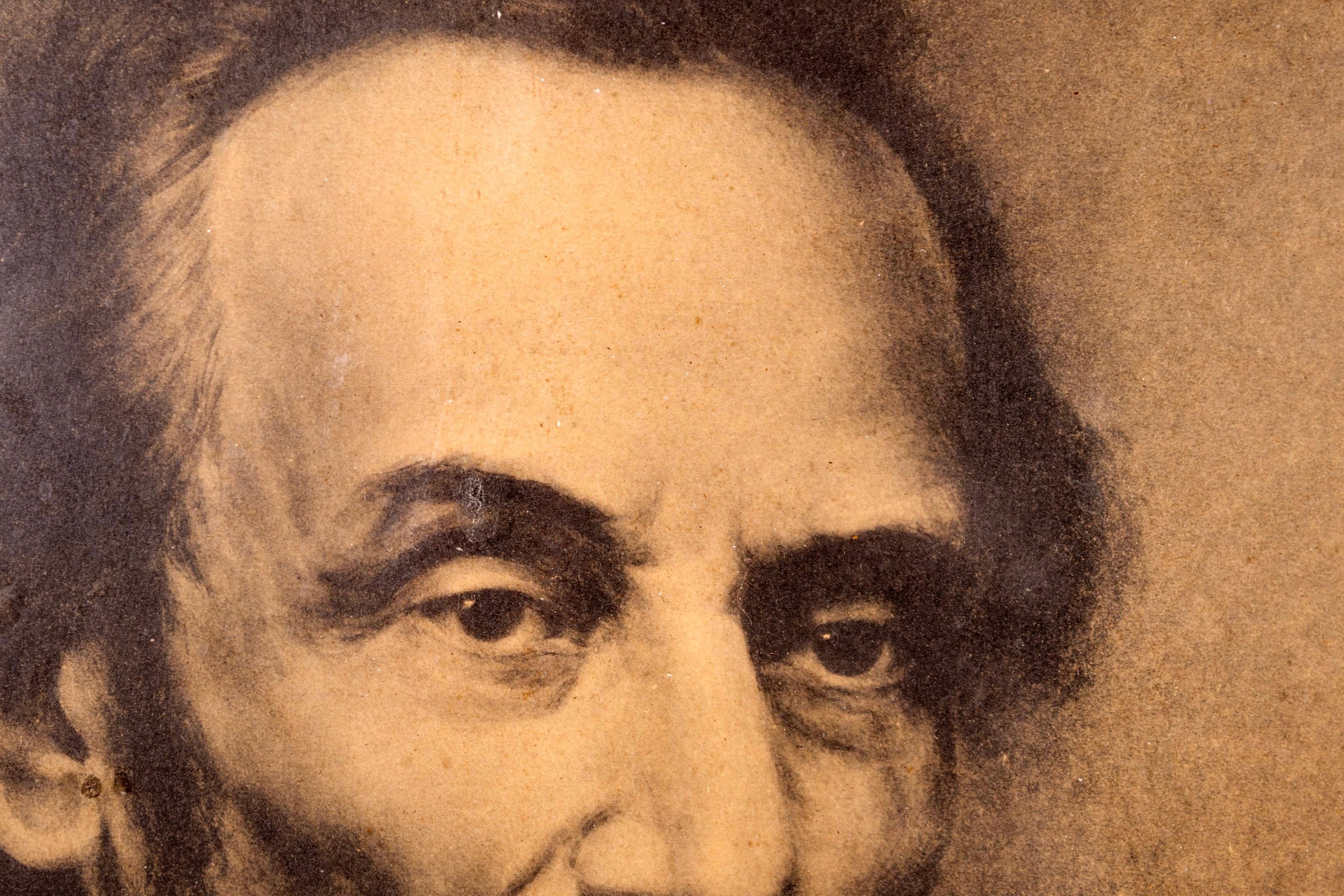 Antikes lithografisches Porträt auf Papier von William Edgar Marshall Abraham Lincoln im Angebot 1