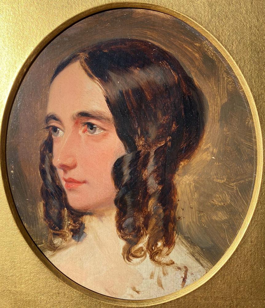 William Edward Frost Portrait Painting - A Young Lady
