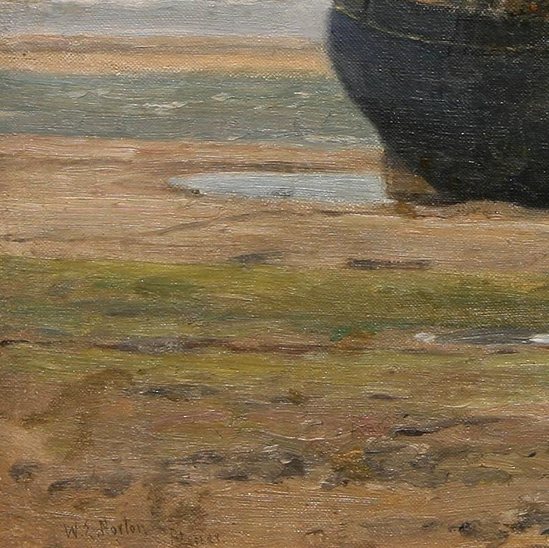 Coleccionar conchas marinas - Painting impresionista estadounidense de William Edward Norton