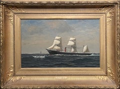 "Ship Portrait, " William Edward Norton, Seascape Maritime Painting, New England