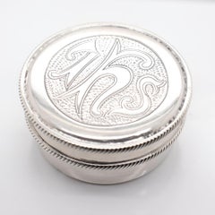 William Egan Dublin Coffret de voyage pyx ou bénitier catholique en argent sterling