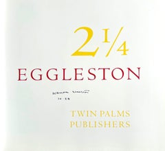 2 1/4 Eggleston (Édition limitée Monographe signée à la main par William Eggleston)