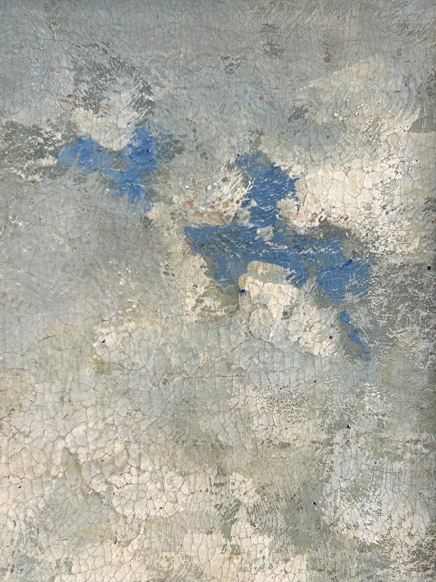 „Tonalistische Landschaft“ Ölgemälde einer englischen Landschaft mit üppigen Bäumen und Wolken im Angebot 3