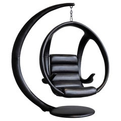 William Emmerson "Ab Ovo" Fauteuil suspendu à nacelle en cuir