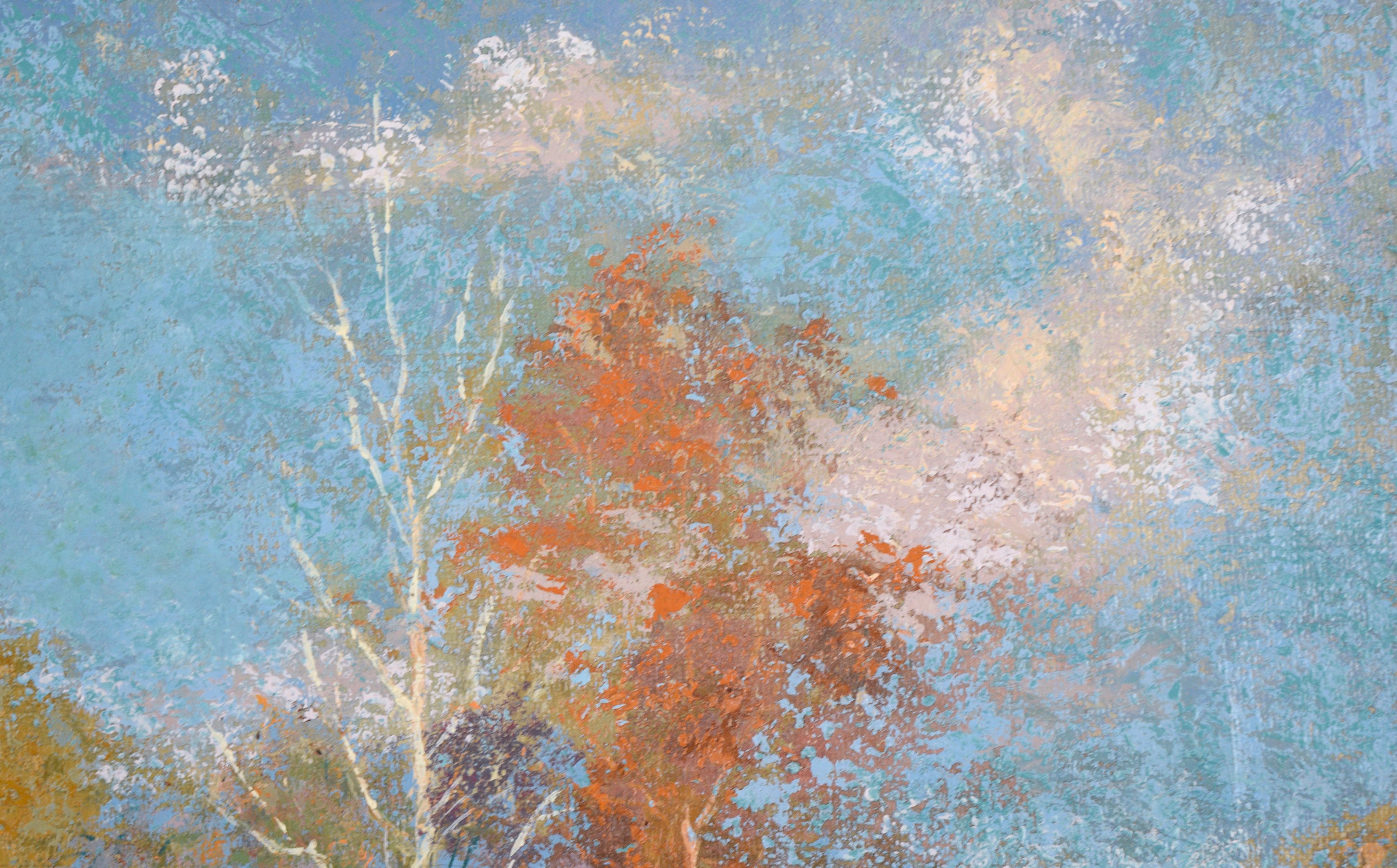 Grove of Trees on the Hillside - Landscape by William Horsbrugh-Porter RHA Irish - Impressionist Painting by William Eric Horsbrugh-Porter