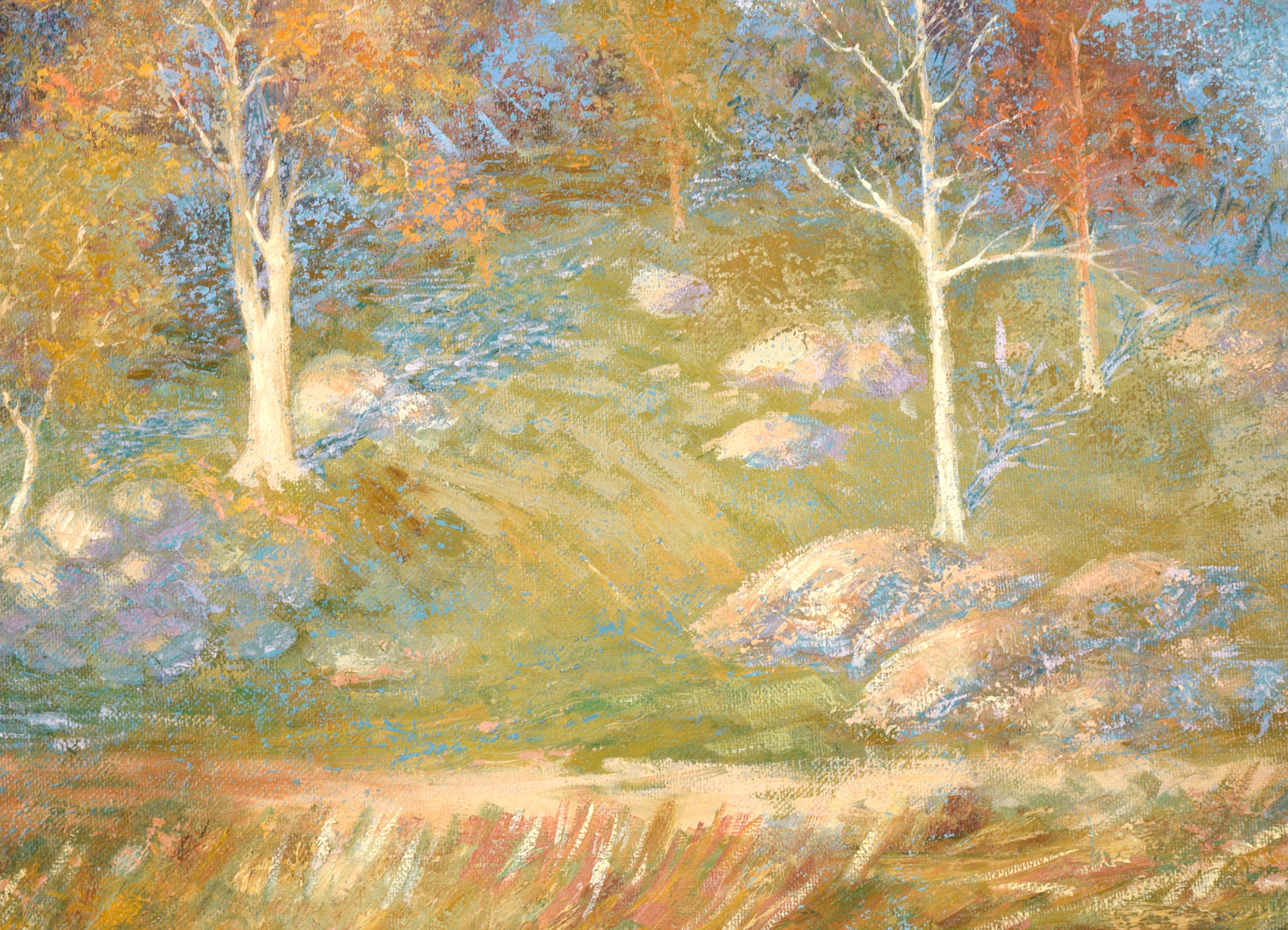 Grove of Trees on the Hillside - Landscape by William Horsbrugh-Porter RHA Irish For Sale 4