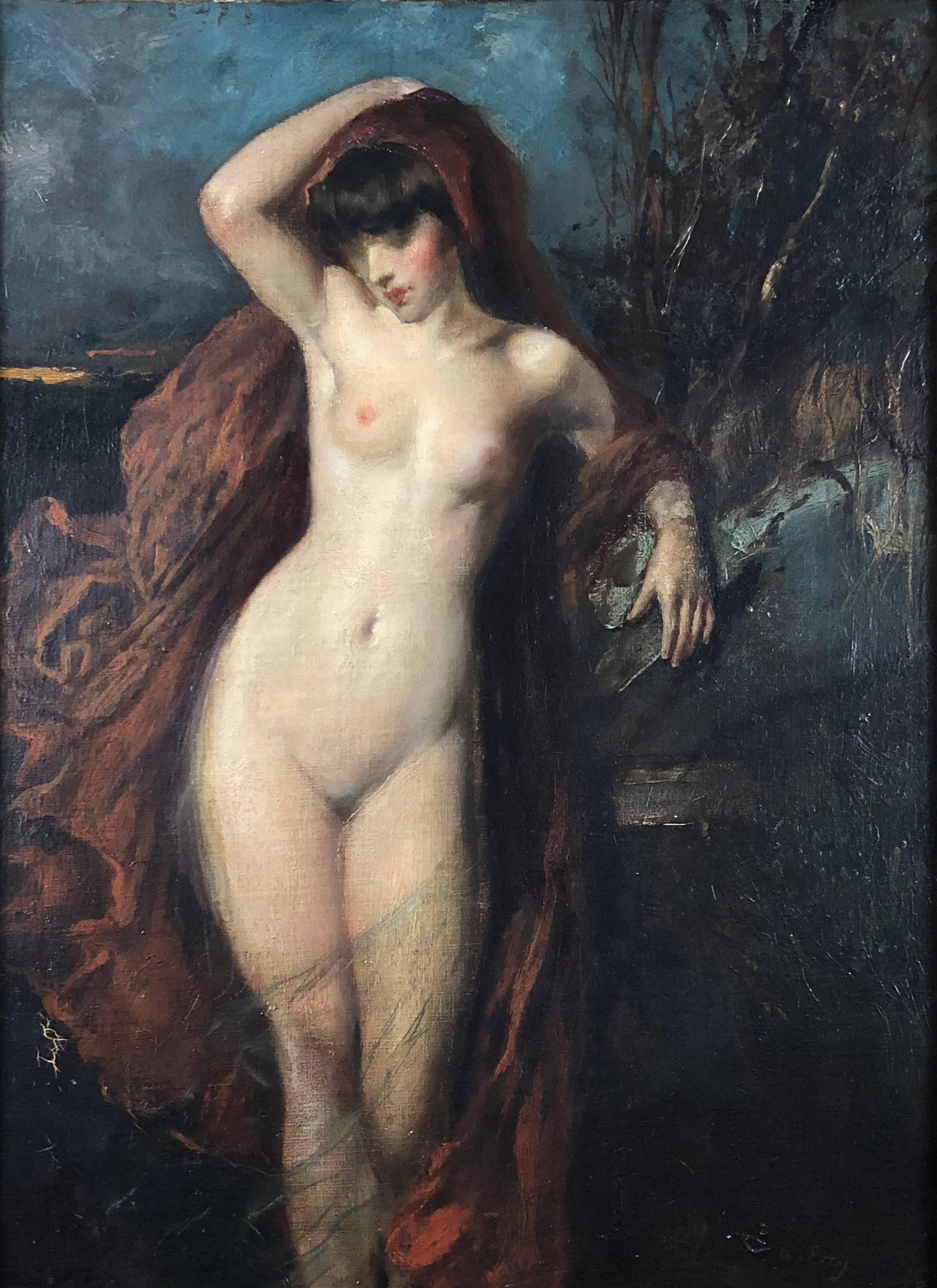 William Etty R.A. Figurative Painting - Standing Beauty
