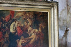 William Etty RA; The Virgin & Infant Saviour with Saints; after Rubens