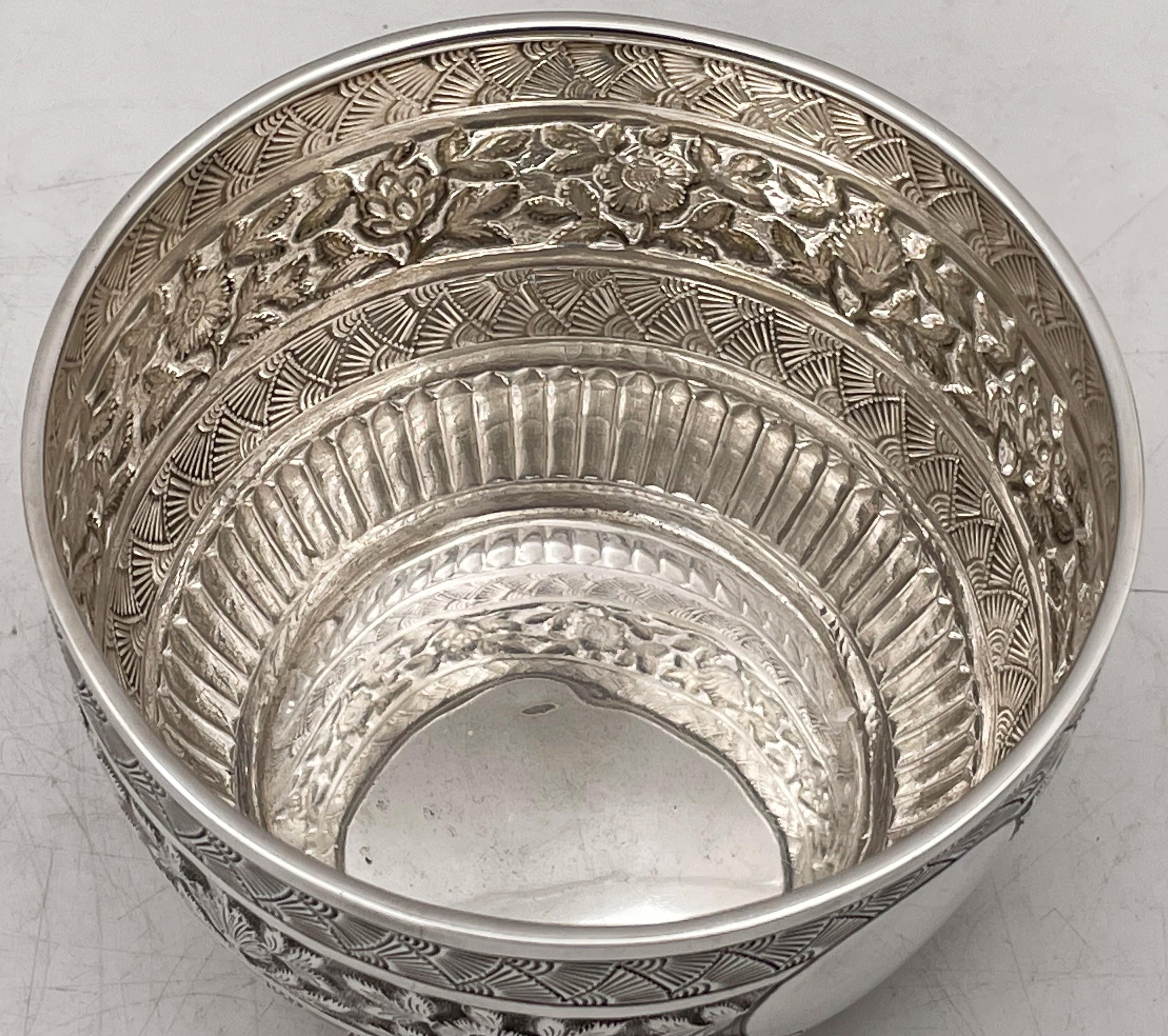 William Evans Ciotola vittoriana in argento sterling del 1881 In condizioni buone in vendita a New York, NY