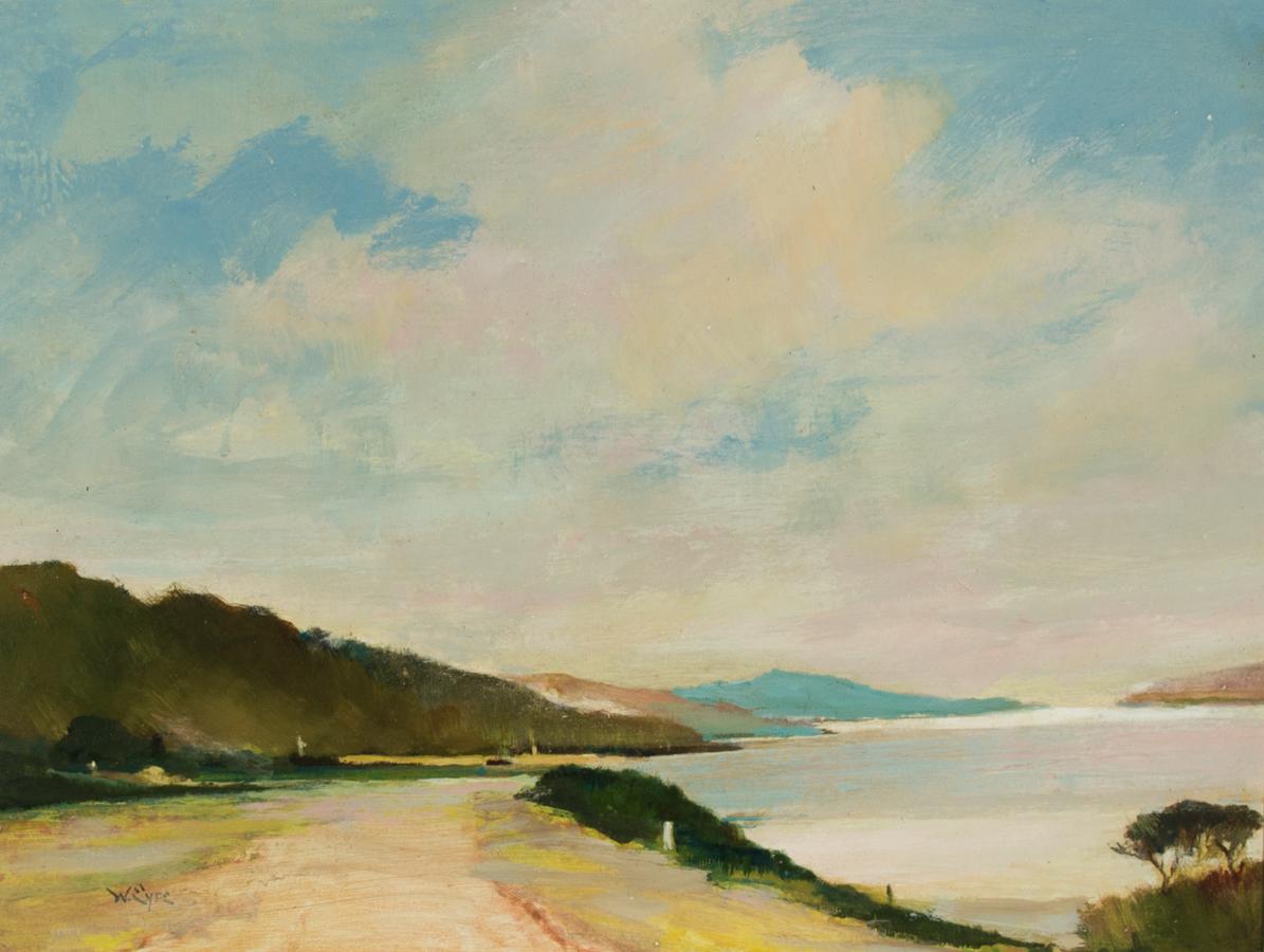 William Eyre (1891-1979) - Signed and Framed Scottish Oil, Loch Ryan, Galloway 1