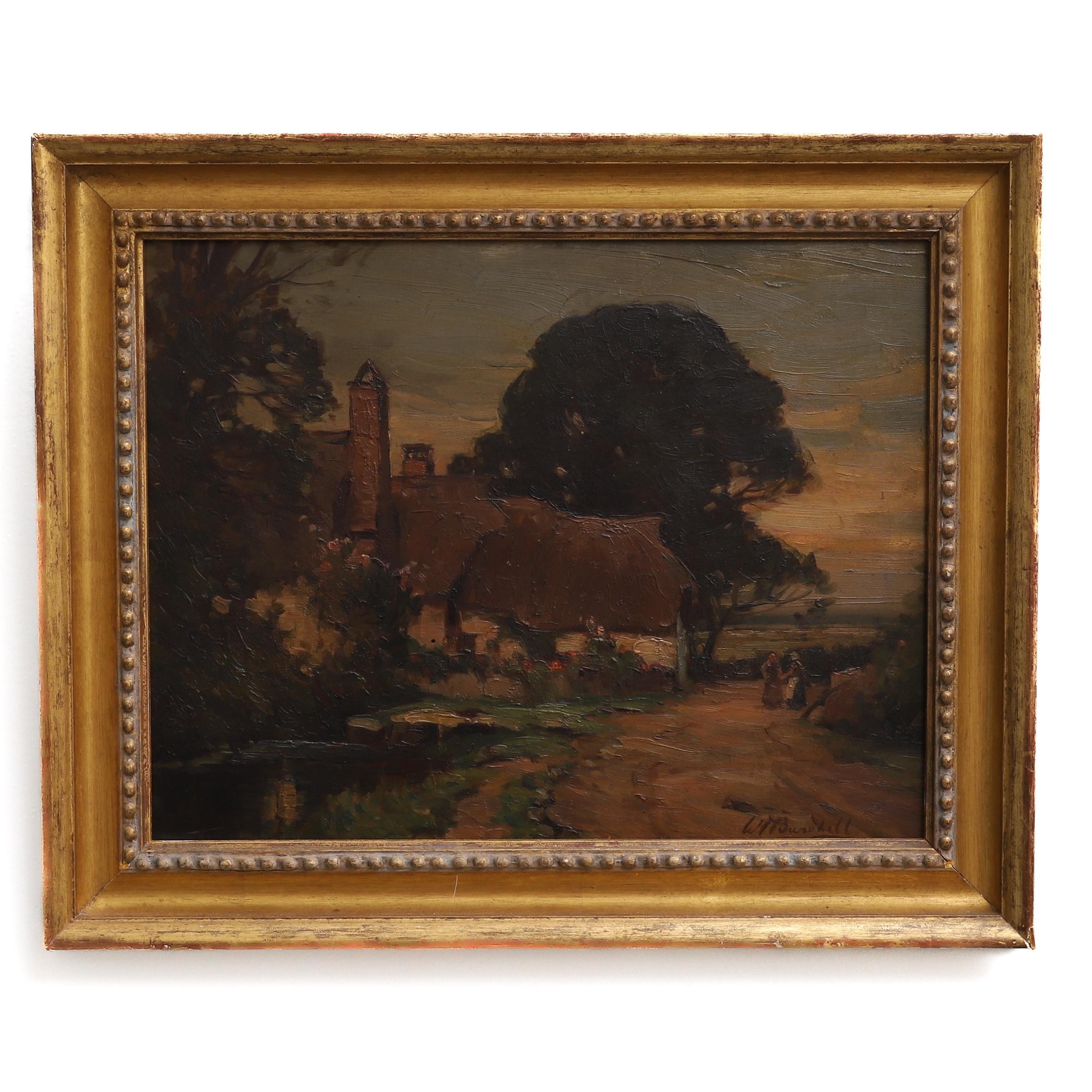 Landscape Painting di William F. Burchell - Bossington, Somerset