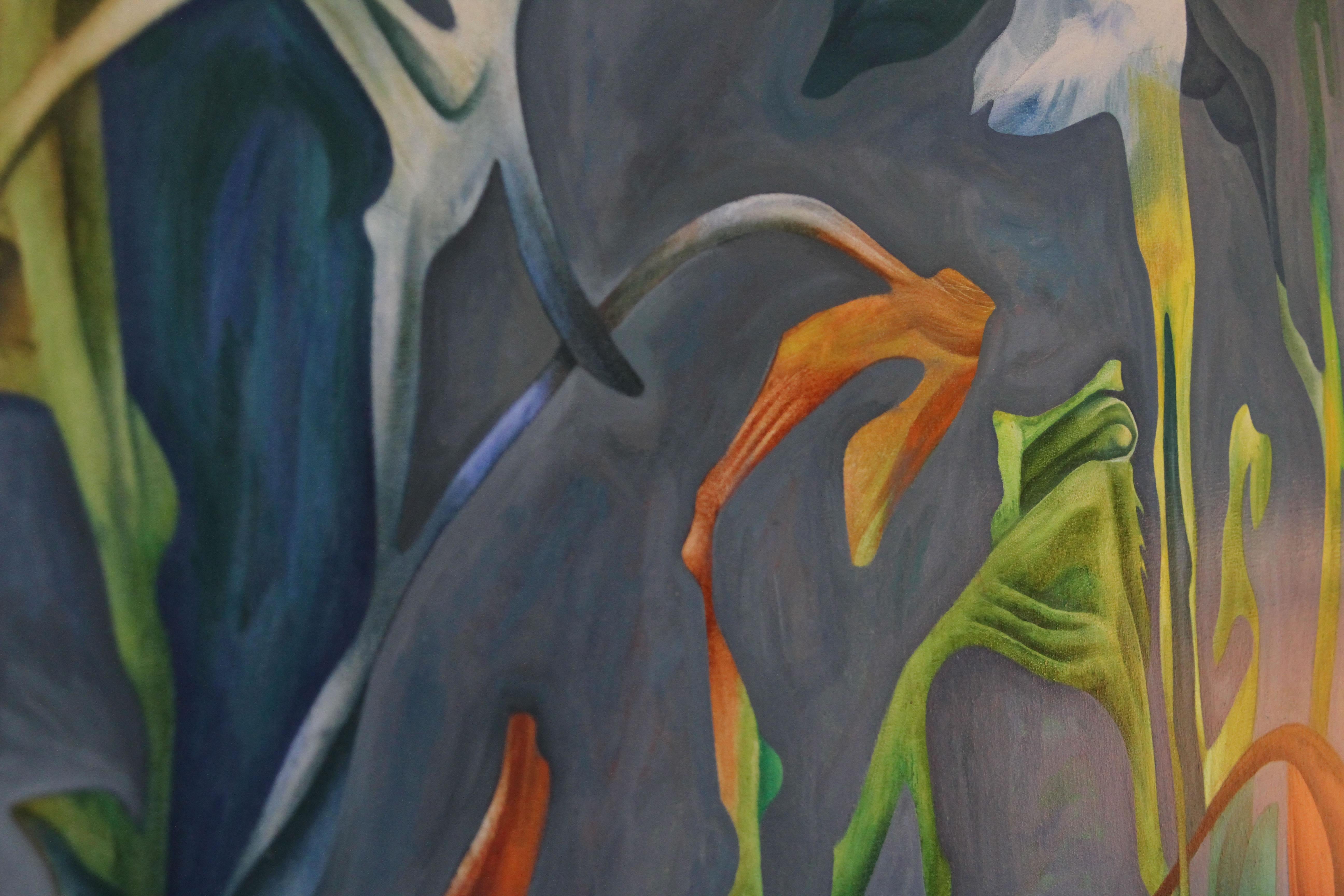 William Fett Sirrealist Abstract Landscape Oil Painting  3