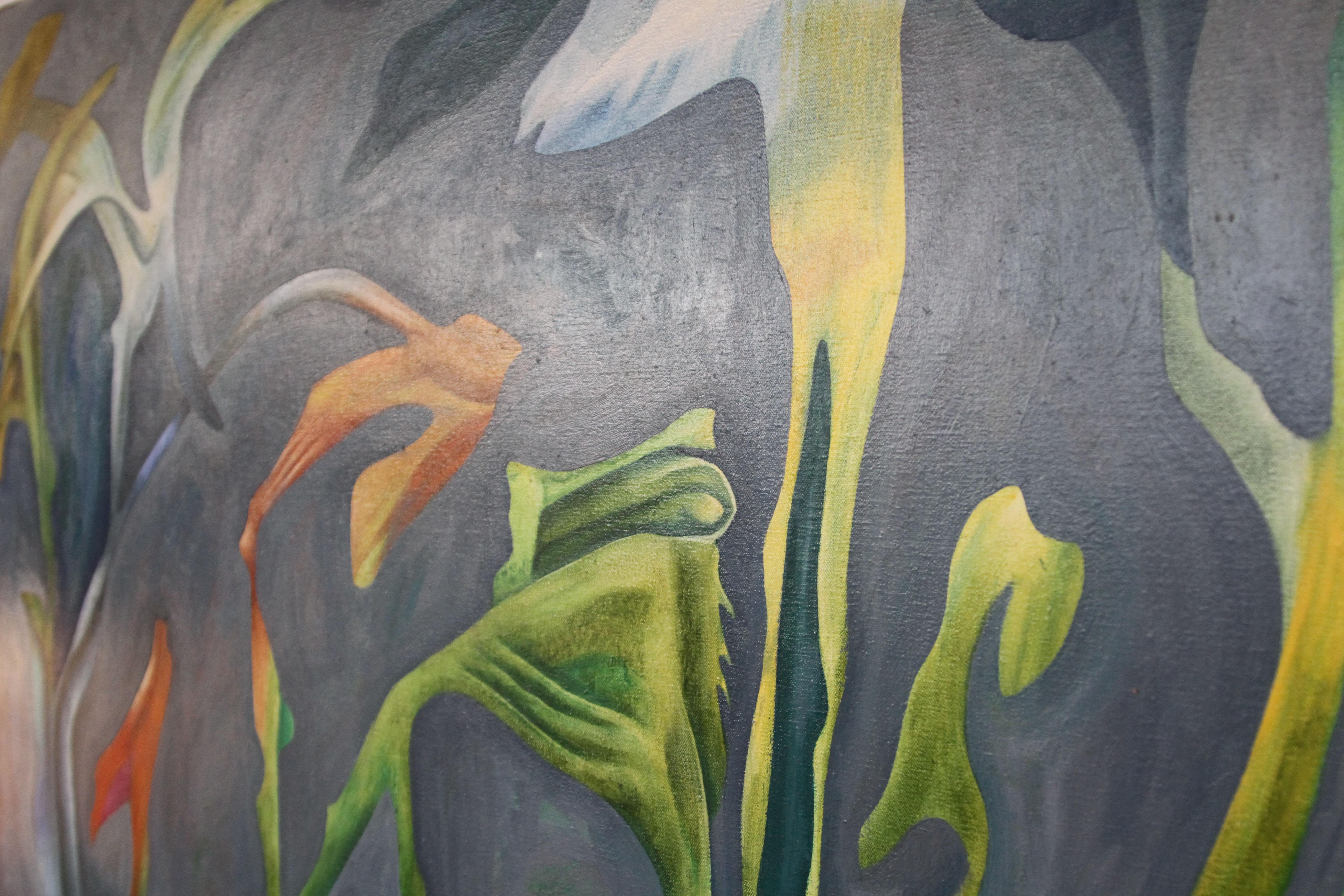 William Fett Sirrealist Abstract Landscape Oil Painting  4