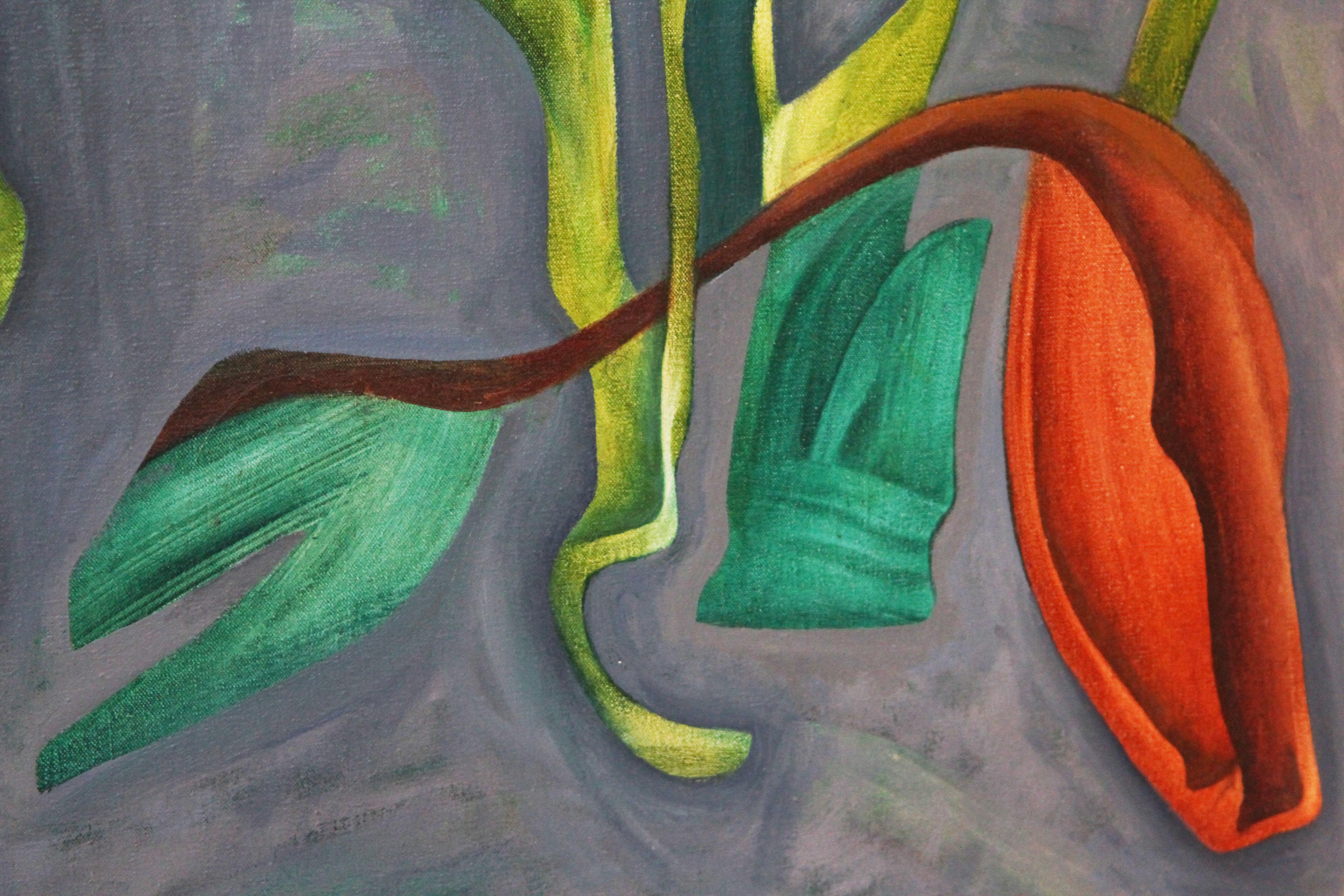 Acrylic William Fett Sirrealist Abstract Landscape Oil Painting