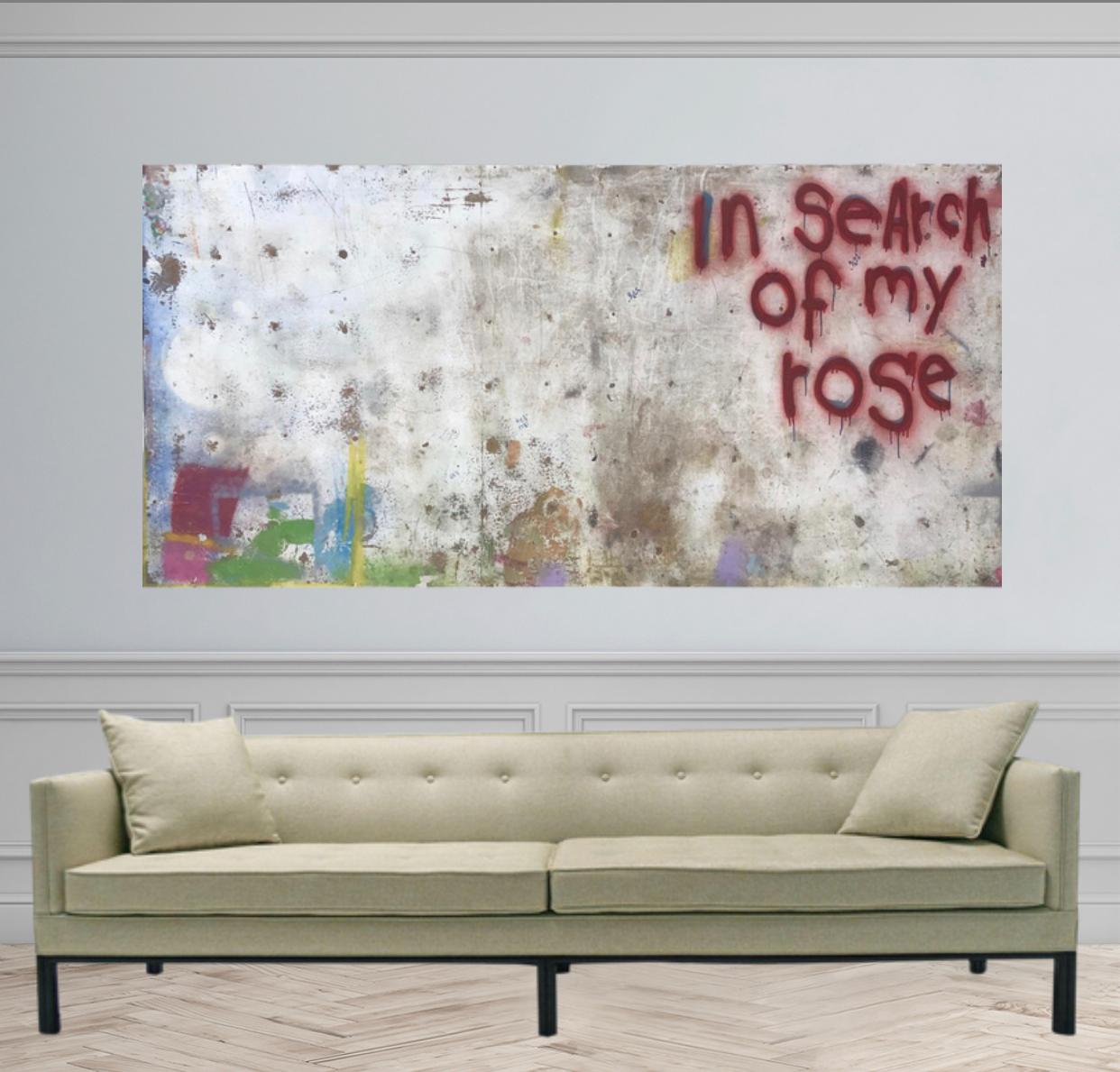 Large Acrylic on Panel Titled : “Rose” 10